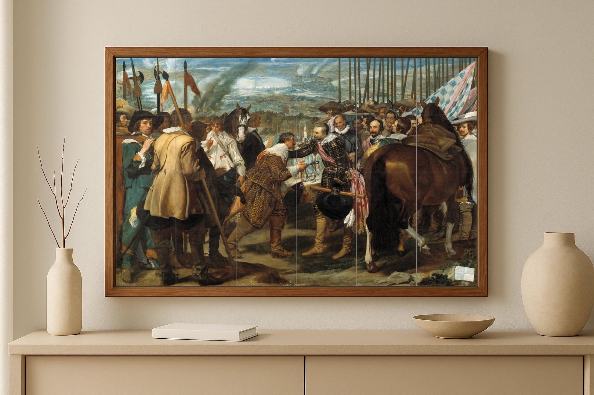 Mural de cerámica La rendición de Breda
