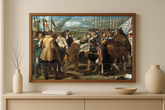 Ceramic Tile Mural: Cerámica the rendición of Breda — Ornamental Wall Panel