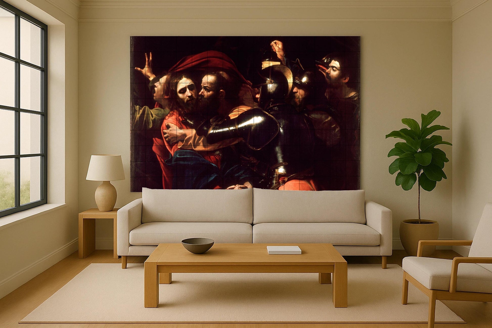 Cerámica "der Capturado von Christus · Keramik-Wandbild — Ornamentales Wandpaneel