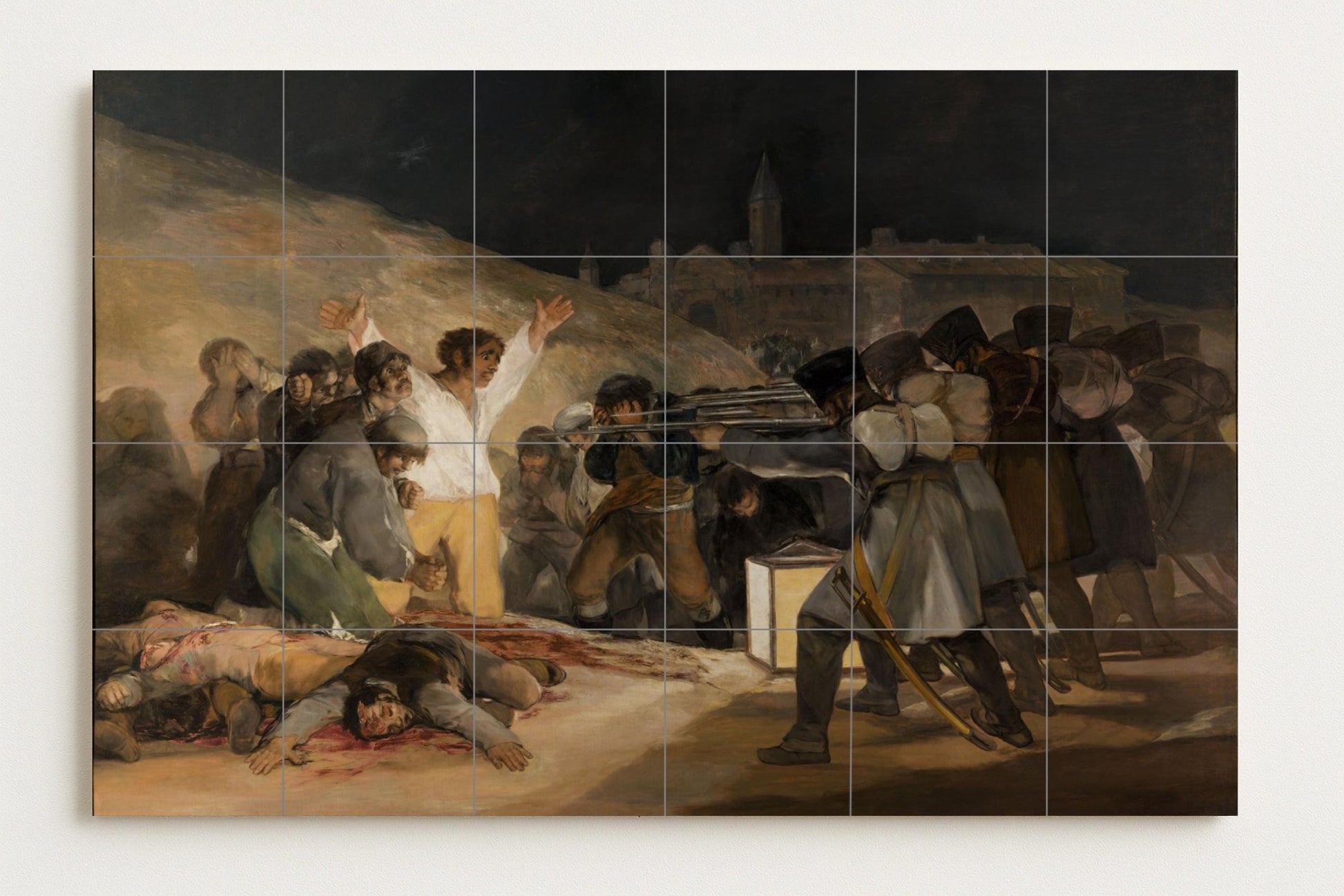 Del 3 di mayo di 1808 — Murale in Piastrelle di Ceramica · Decoro d'Arte Popolare