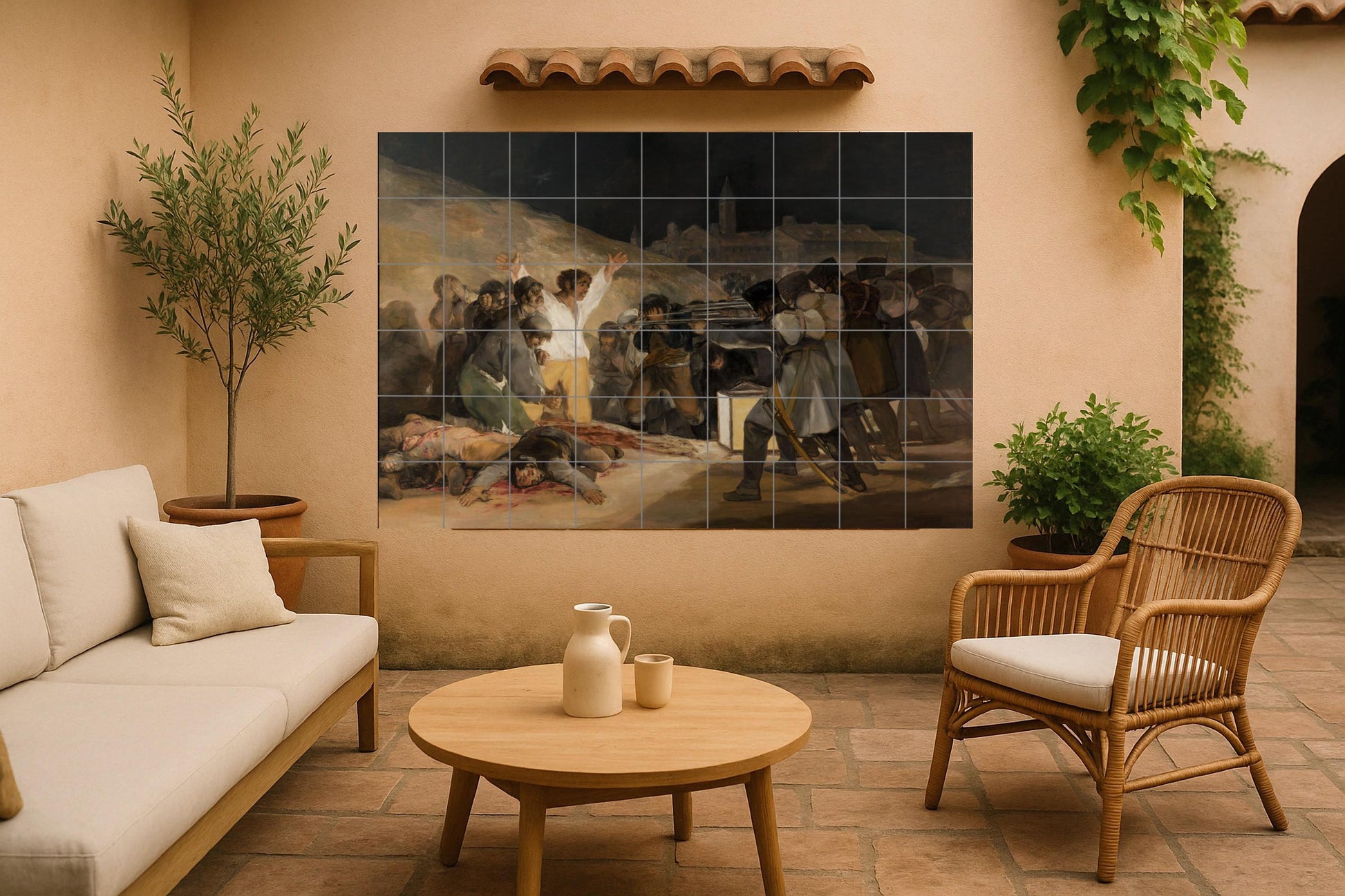 Del 3 di mayo di 1808 — Murale in Piastrelle di Ceramica · Decoro d'Arte Popolare