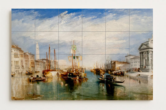 Venecia desde Madonna della Salute — Folk-Art Décor · Ceramic Tile Mural