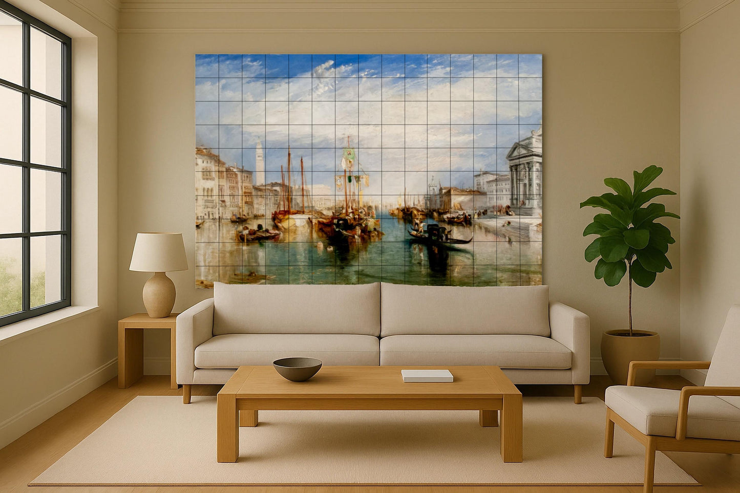 Venecia desde Madonna della Salute — Décor d'Art Populaire, Art Mural en Céramique