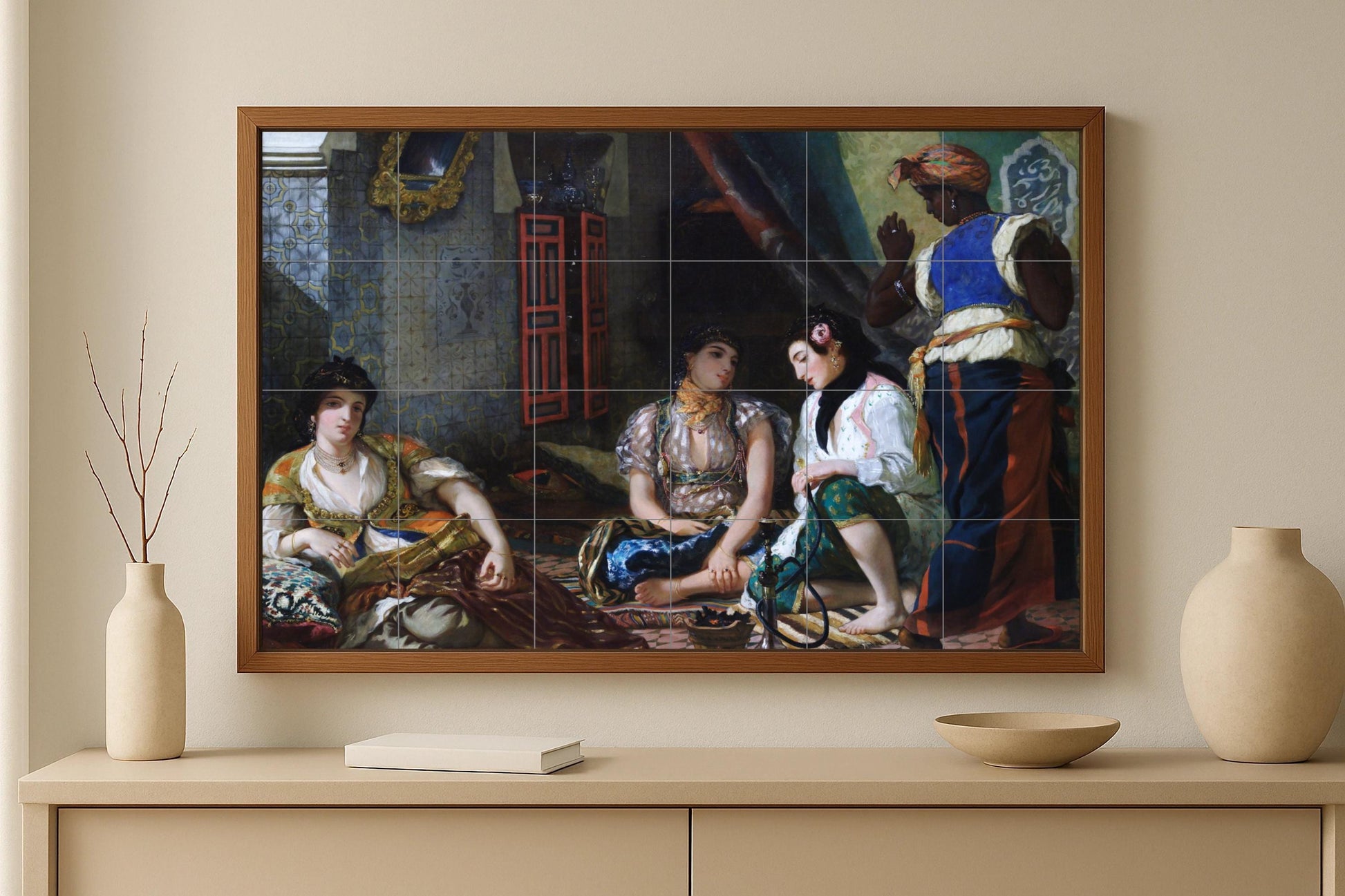 Fresque en Carrelage "Mujeres de Argel — Panneau Mural Ornemental