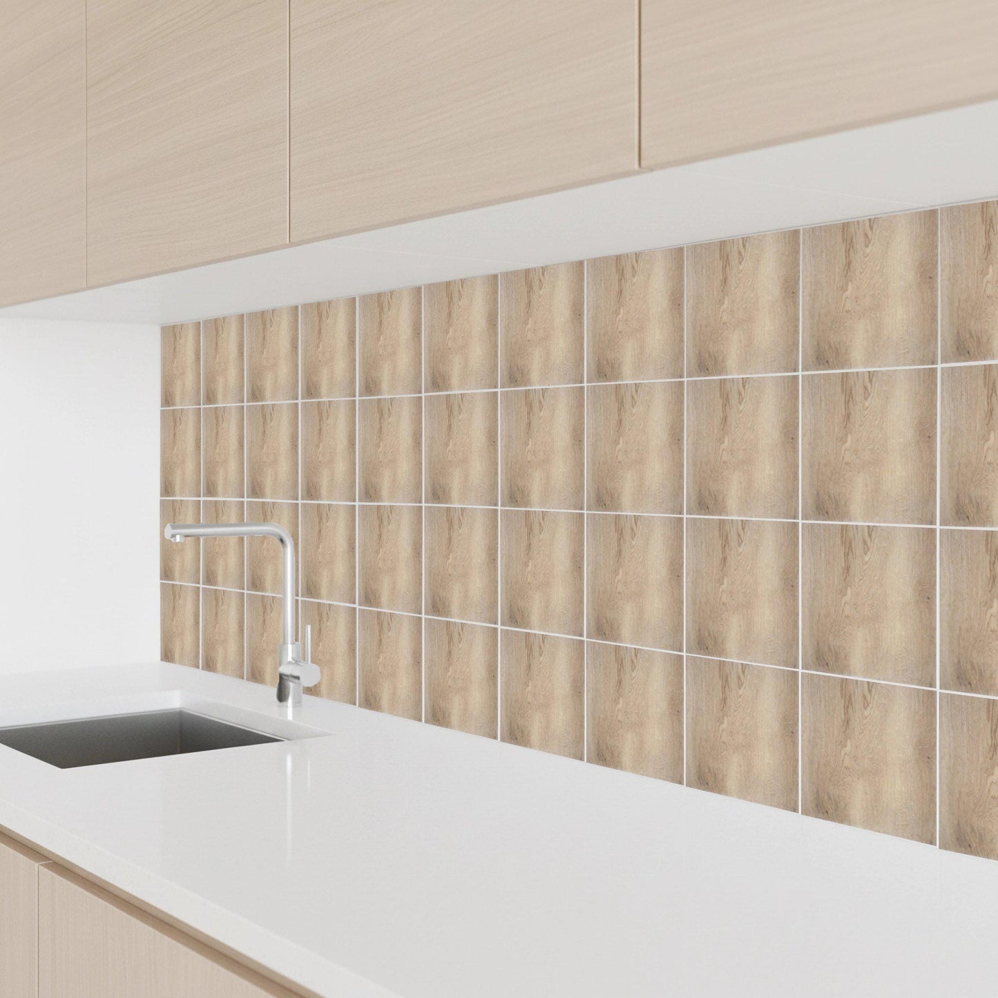 Natural roble efecto · Ceramic Wall Tile — Classic Decorative Pattern