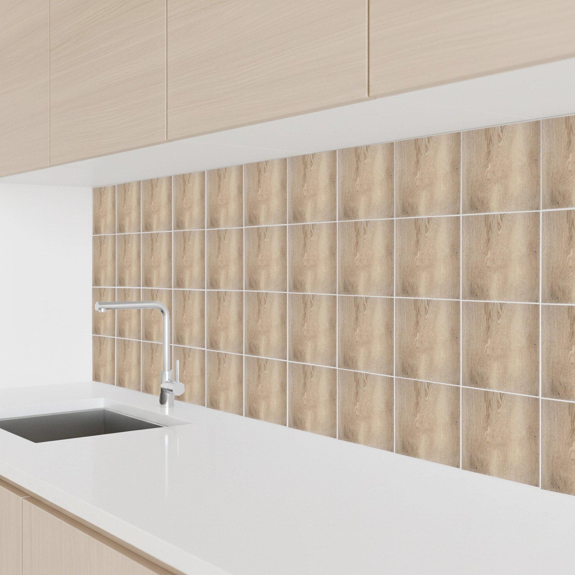 Natural roble efecto · Ceramic Wall Tile — Classic Decorative Pattern