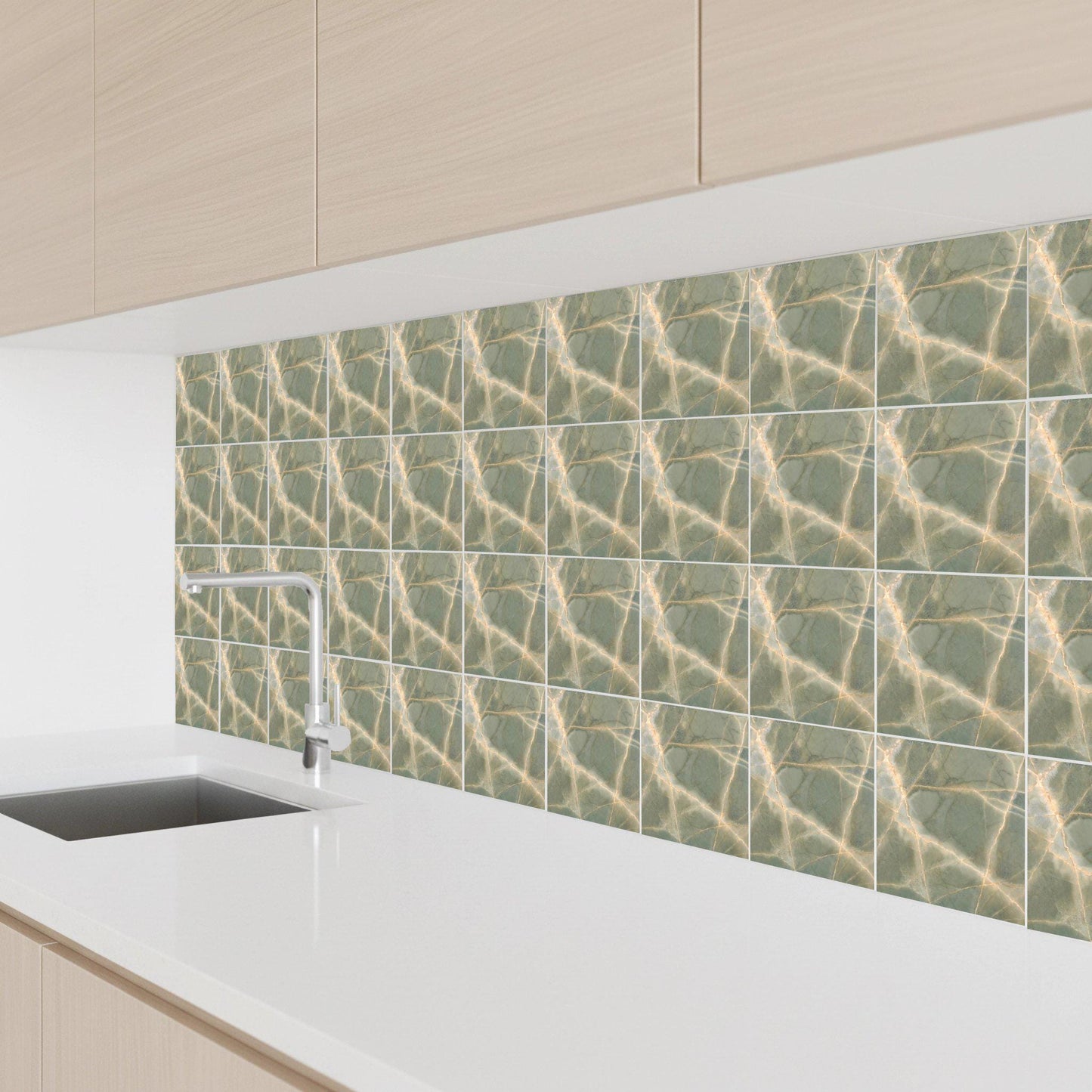 Green Onyx Effect — Ornamental Ceramic Décor Ceramic Tile
