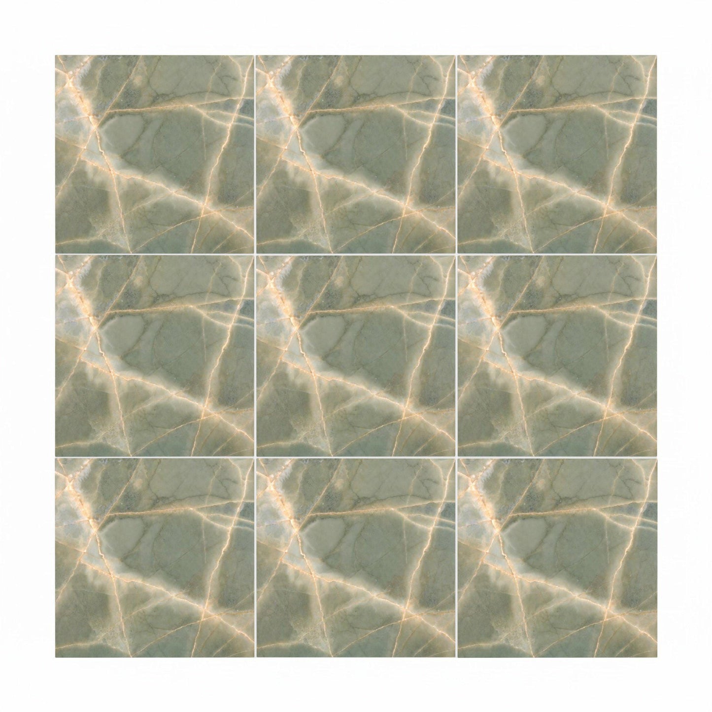 Green Onyx Effect — Ornamental Ceramic Décor Ceramic Tile