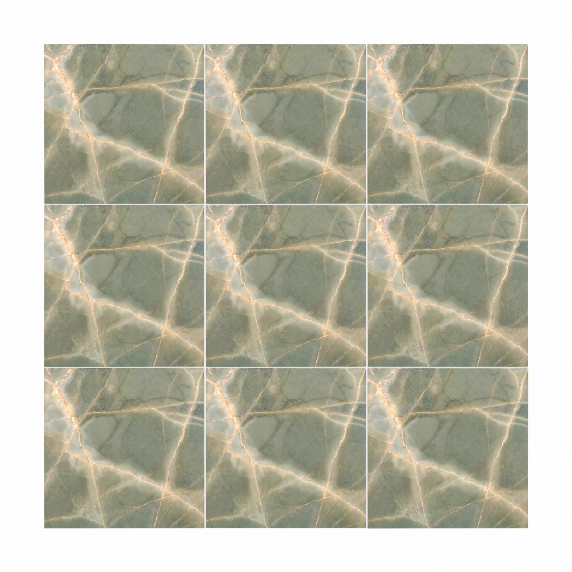 Green Onyx Effect — Ornamental Ceramic Décor Ceramic Tile