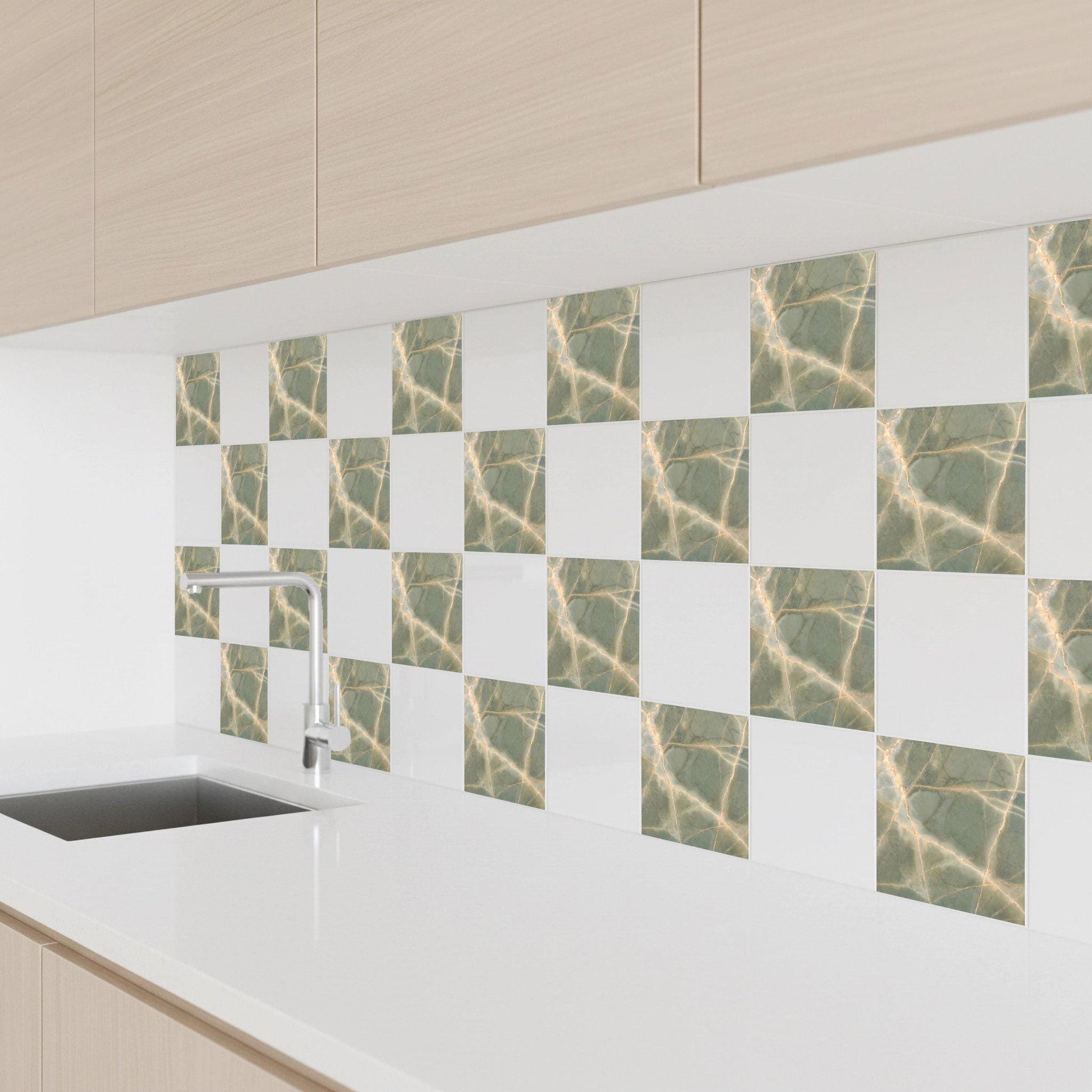 Green Onyx Effect — Ornamental Ceramic Décor Ceramic Tile