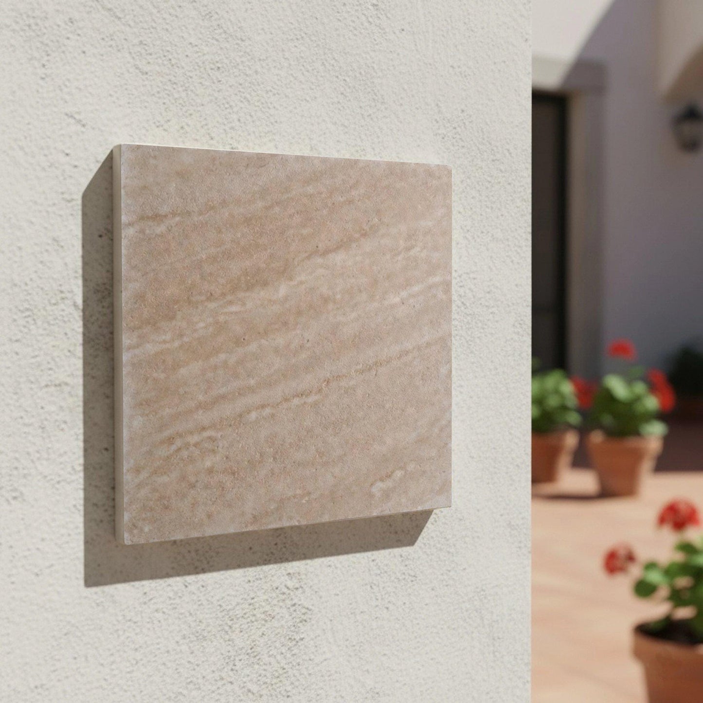Travertin Optik · Keramik-Wandfliese — Zeitloses Dekor-Design