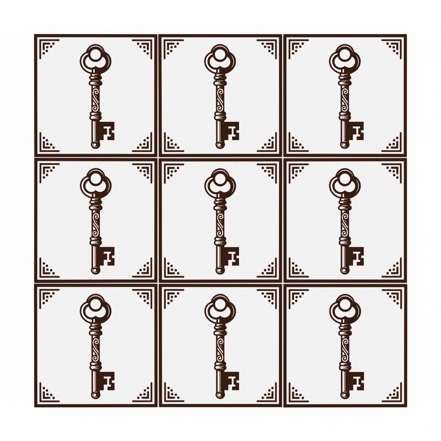 Ceramic Tile Skeleton Key Vintage — Timeless Decorative Design