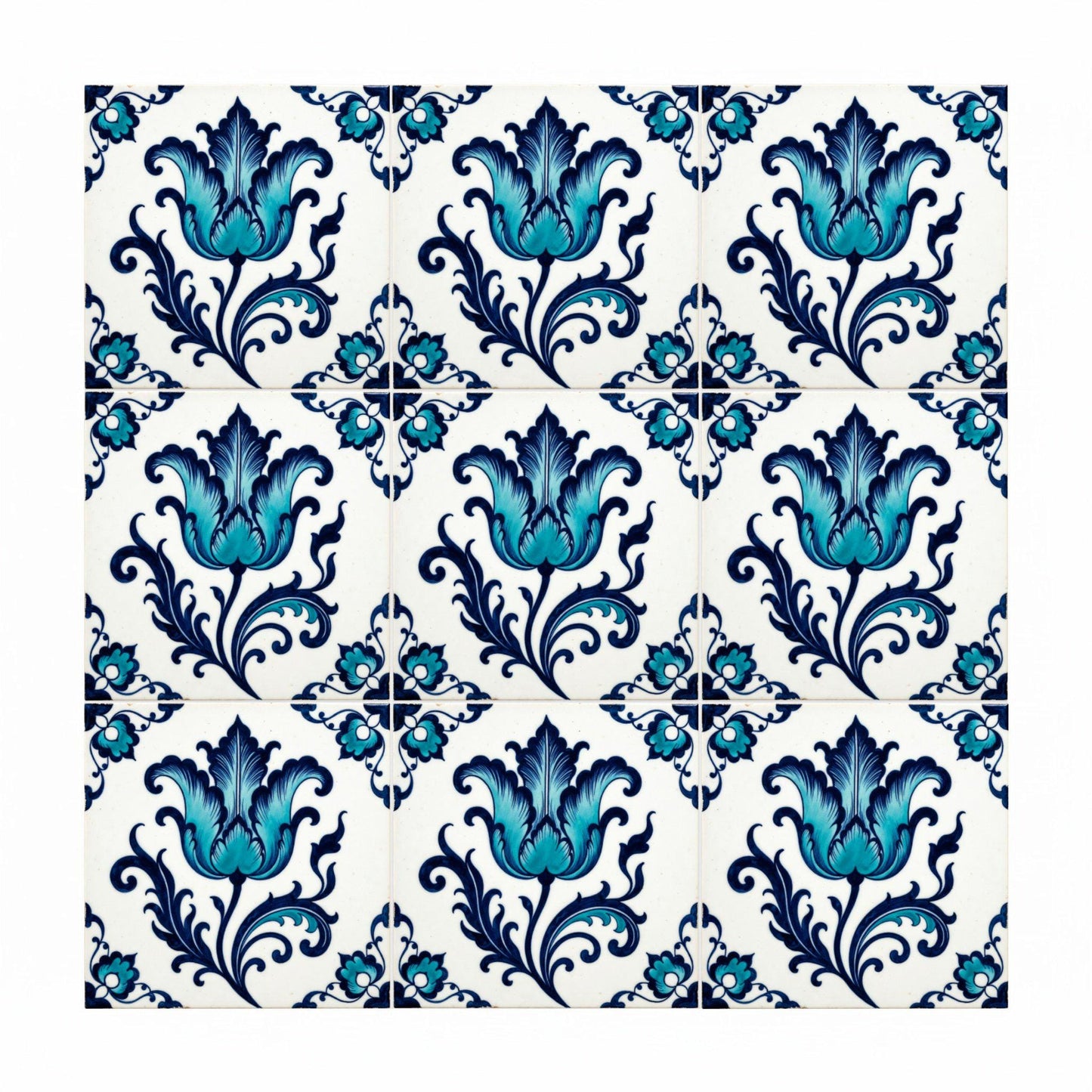 Cappadocia Floral · Keramik-Wandfliese — Garteninspiriertes Muster