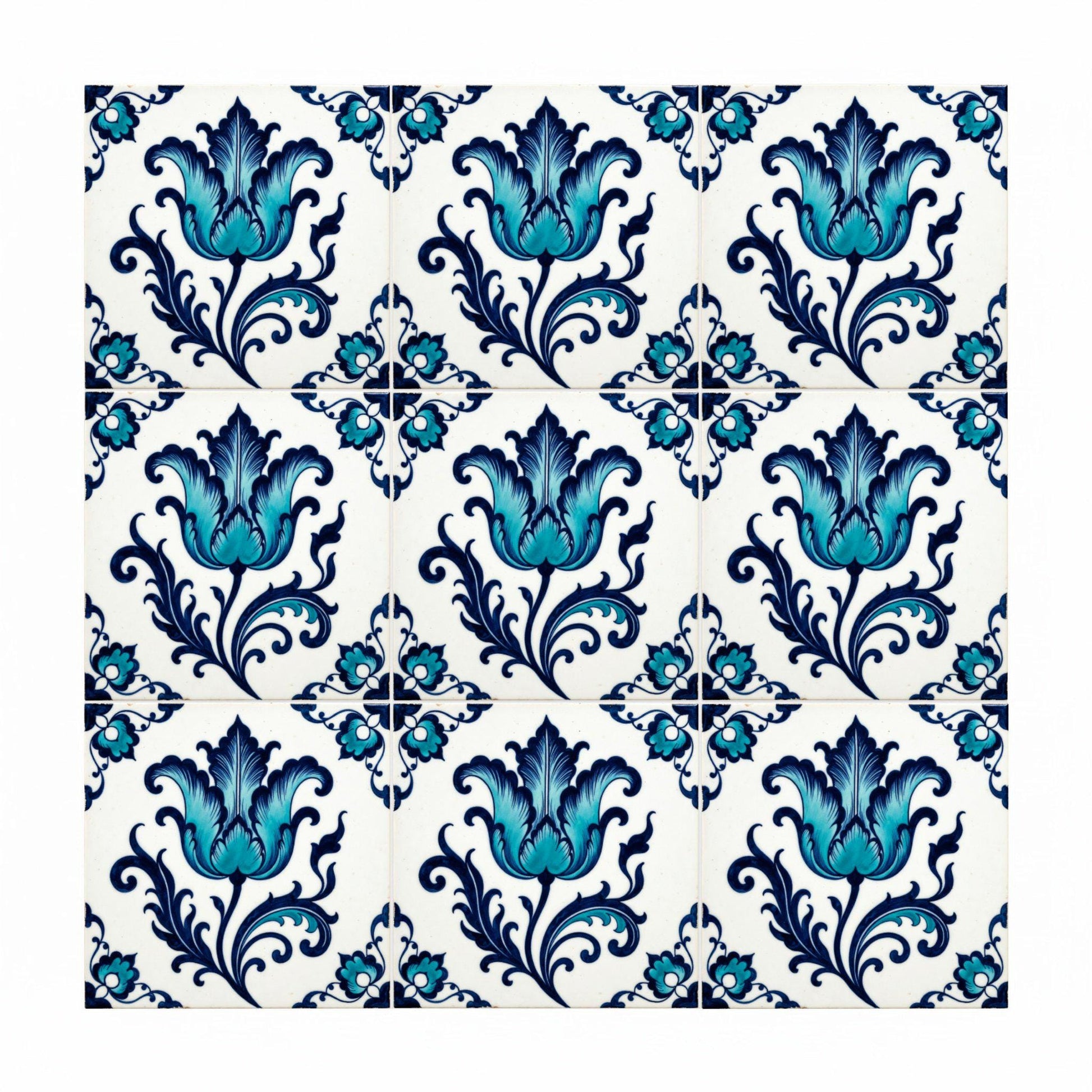 Cappadocia Floral · Keramik-Wandfliese — Garteninspiriertes Muster