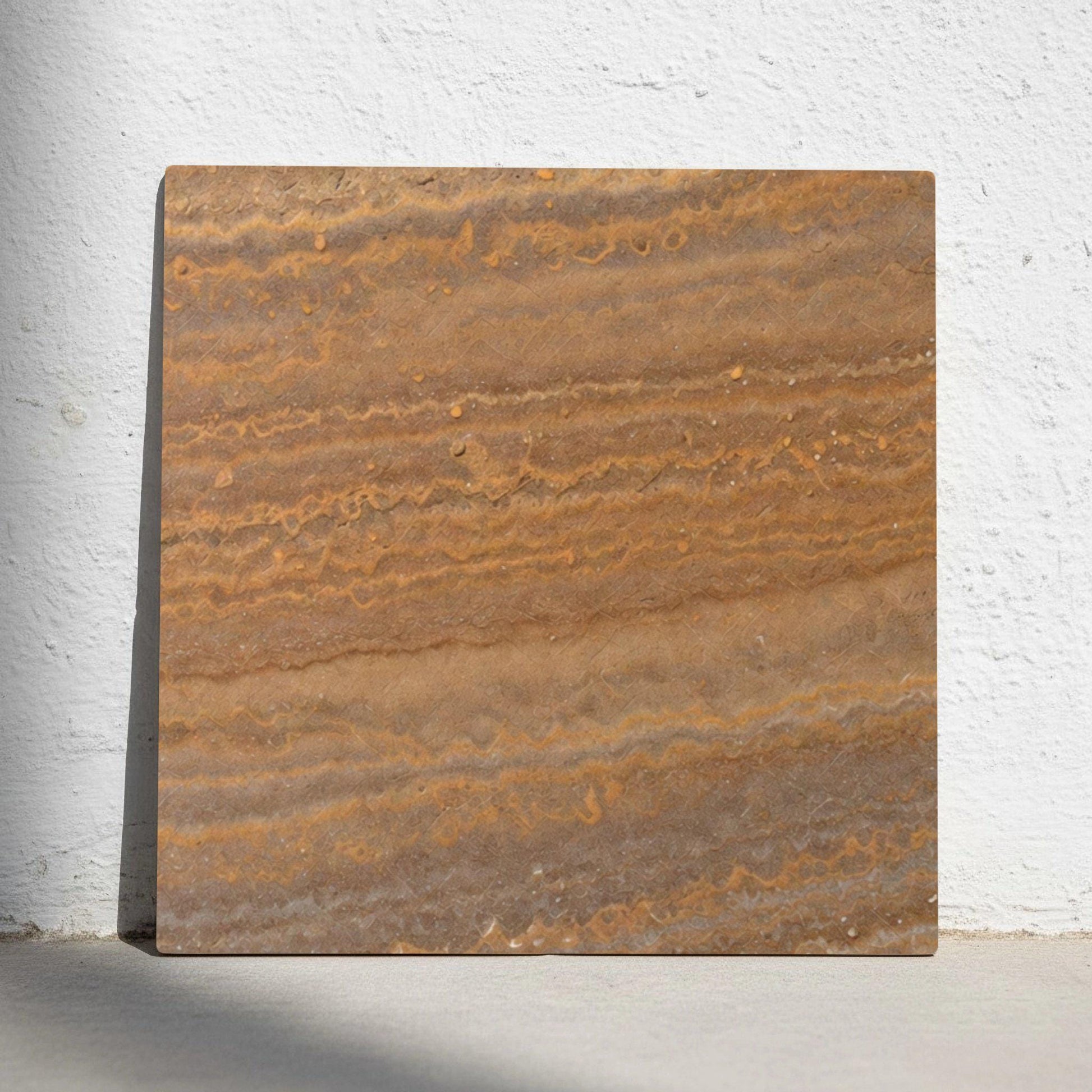 Ceramic Tile Brown Travertine Effect — Timeless Decorative Design