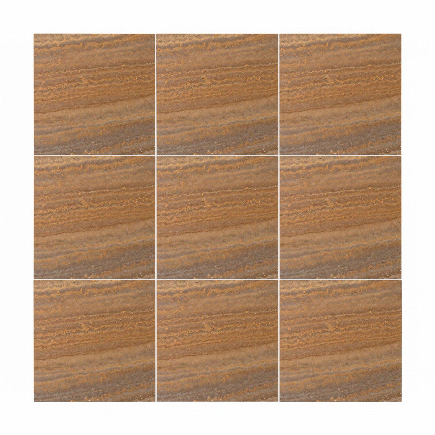 Ceramic Tile Brown Travertine Effect — Timeless Decorative Design