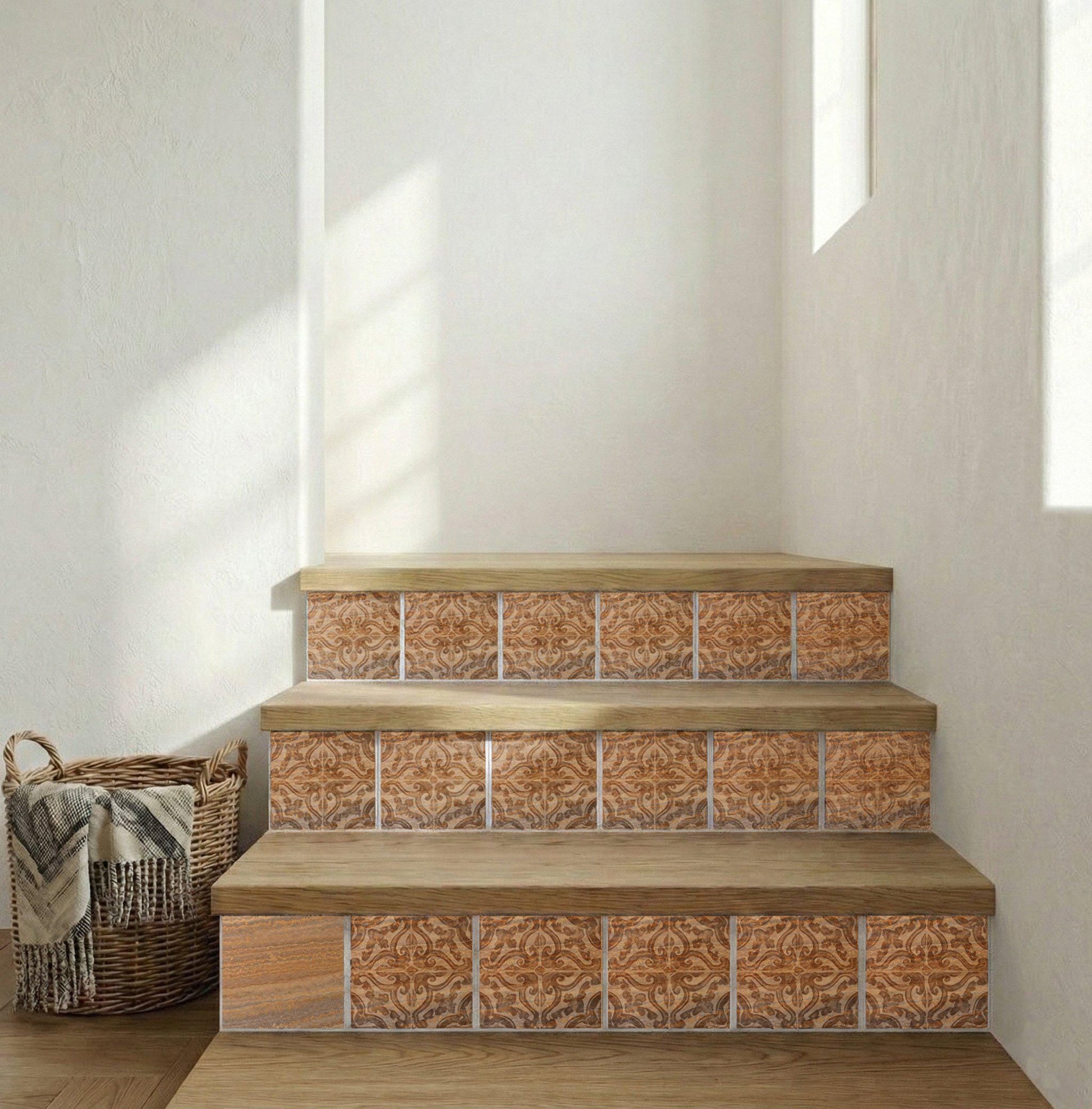 Ceramic Tile Brown Travertine Effect — Timeless Decorative Design