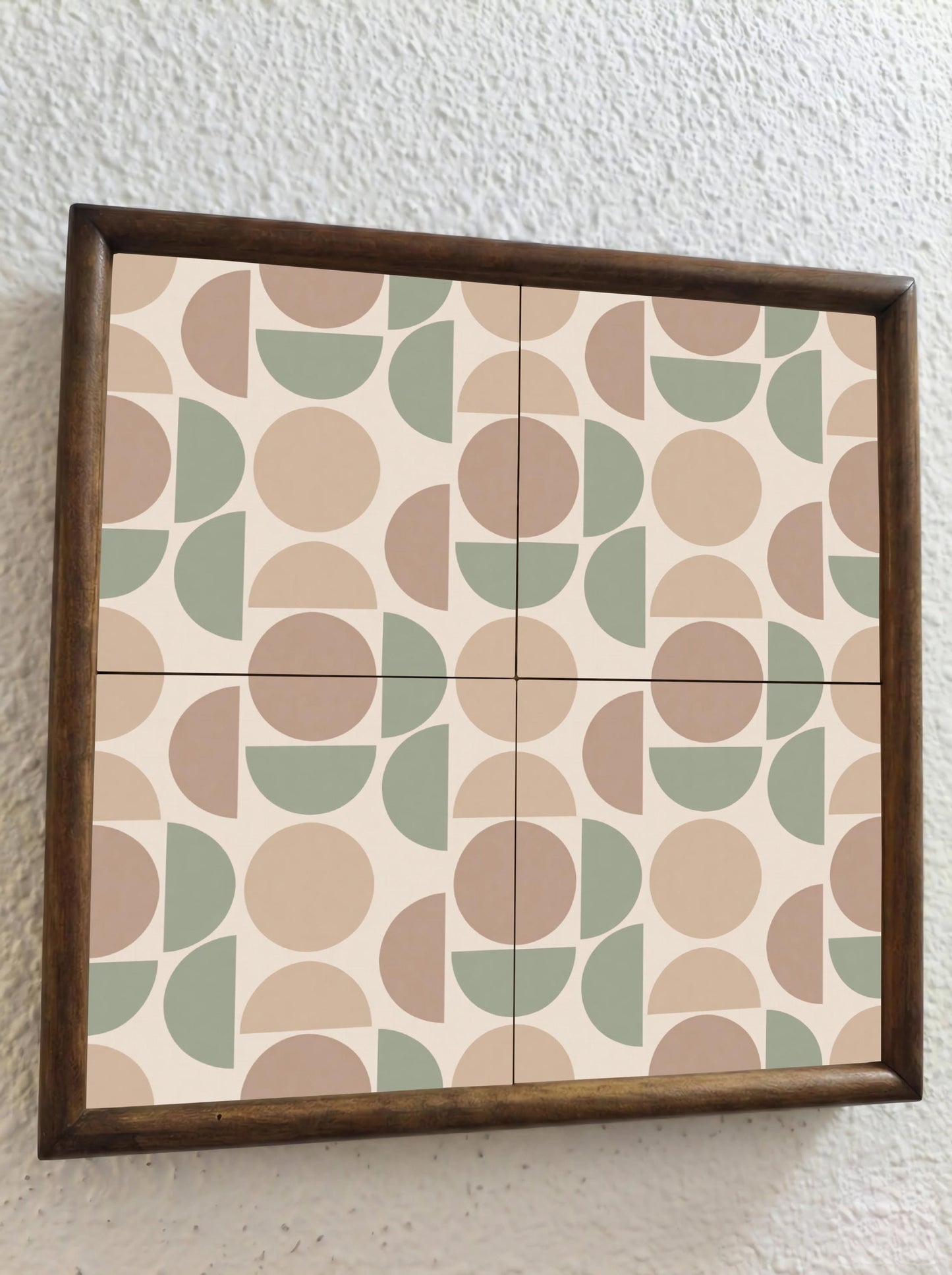 Retro 70s geométrico — Contemporary Geometric Décor Ceramic Tile
