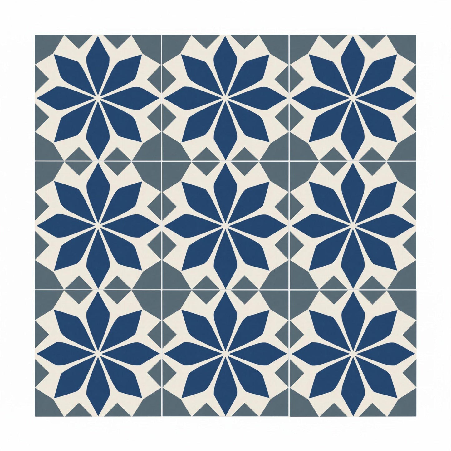 Lille Floreale Geometrico — Piastrella in Ceramica, Motivo Geometrico