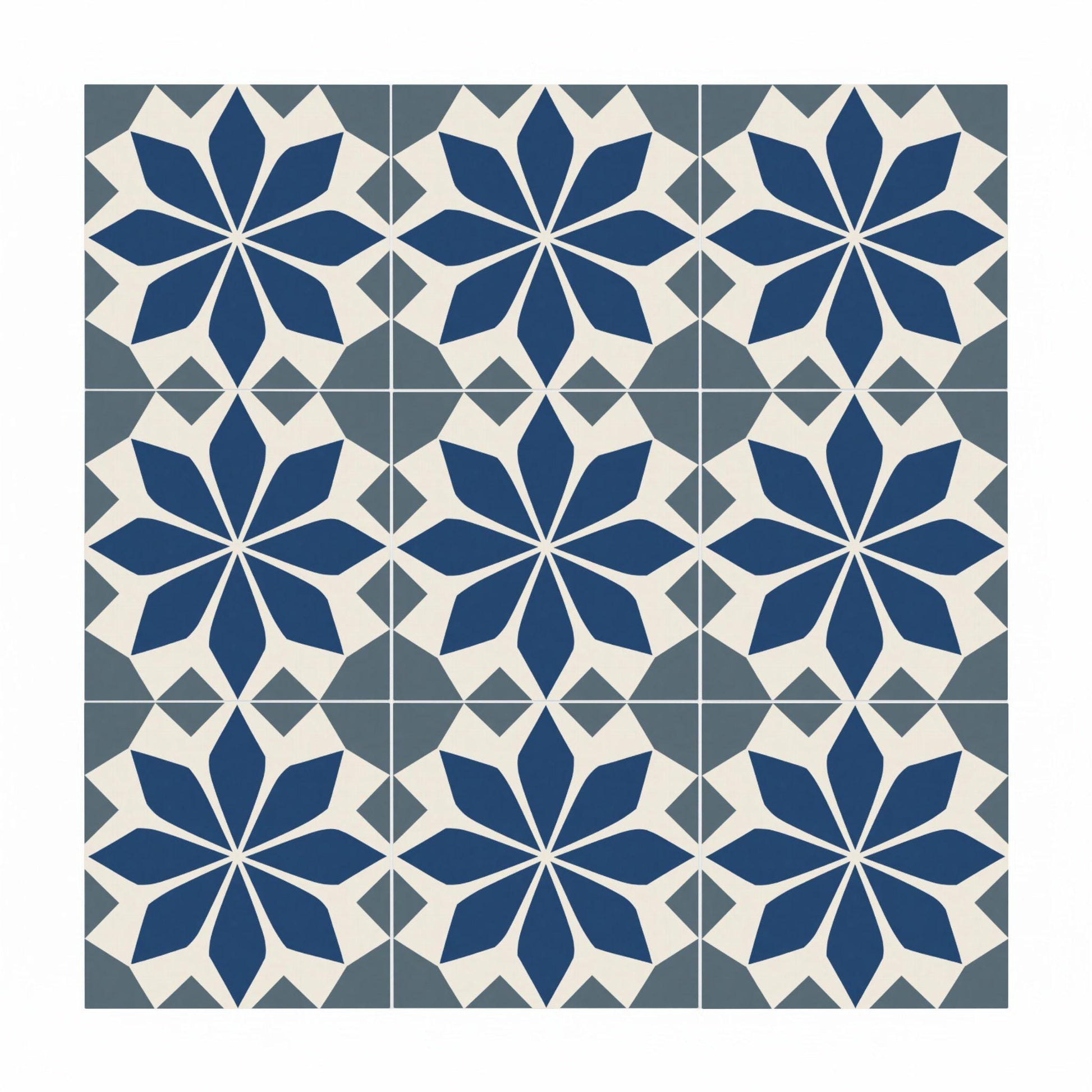 Lille Floreale Geometrico — Piastrella in Ceramica, Motivo Geometrico