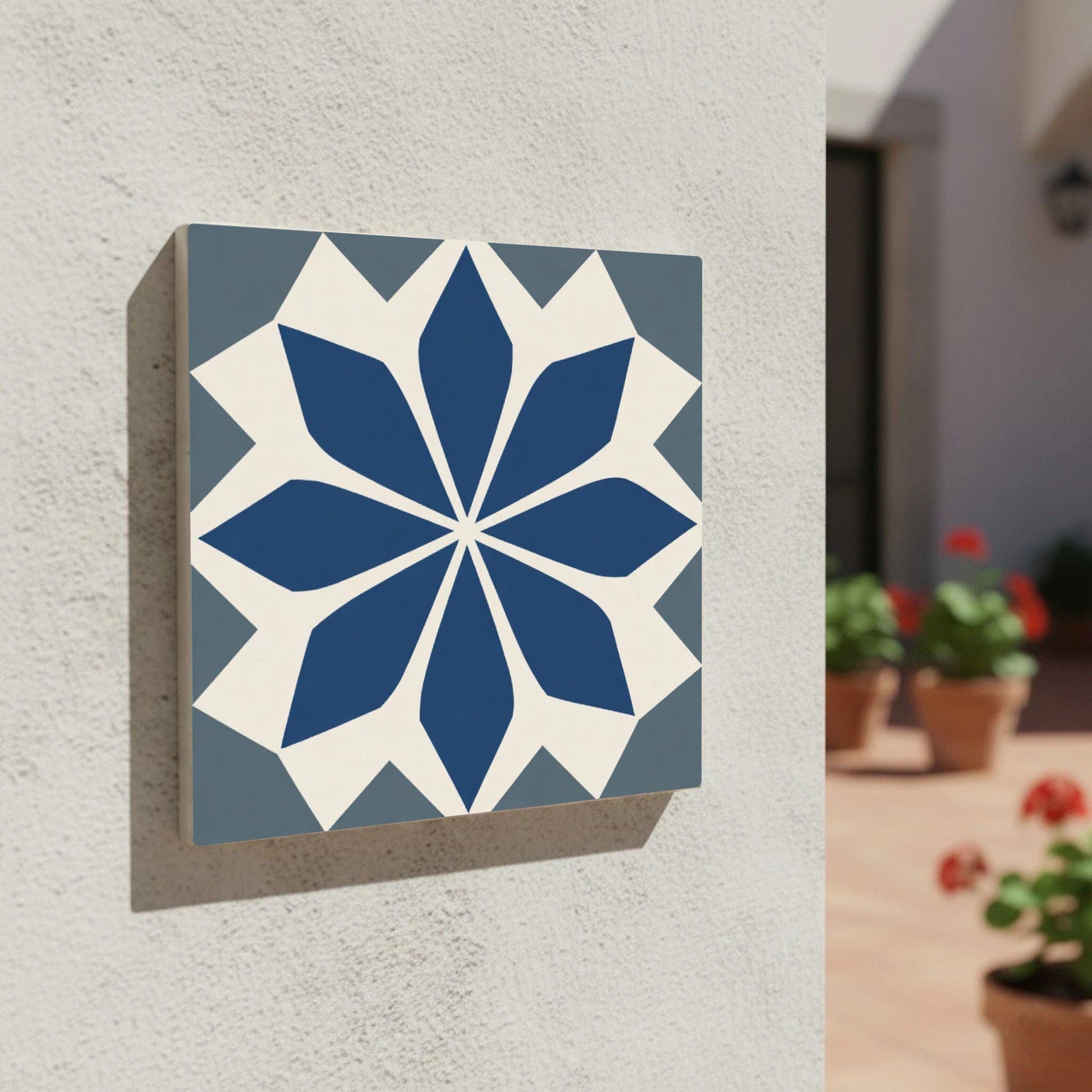 Lille Floreale Geometrico — Piastrella in Ceramica, Motivo Geometrico