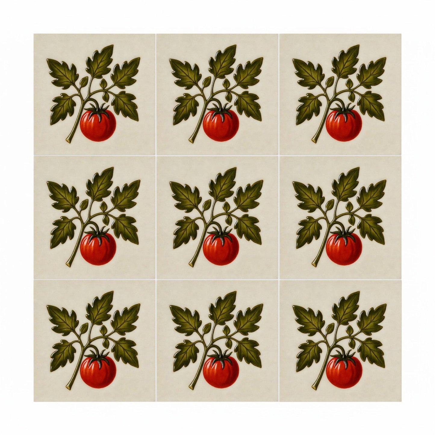 Ceramic Tile Valparaíso — Botanical Motif