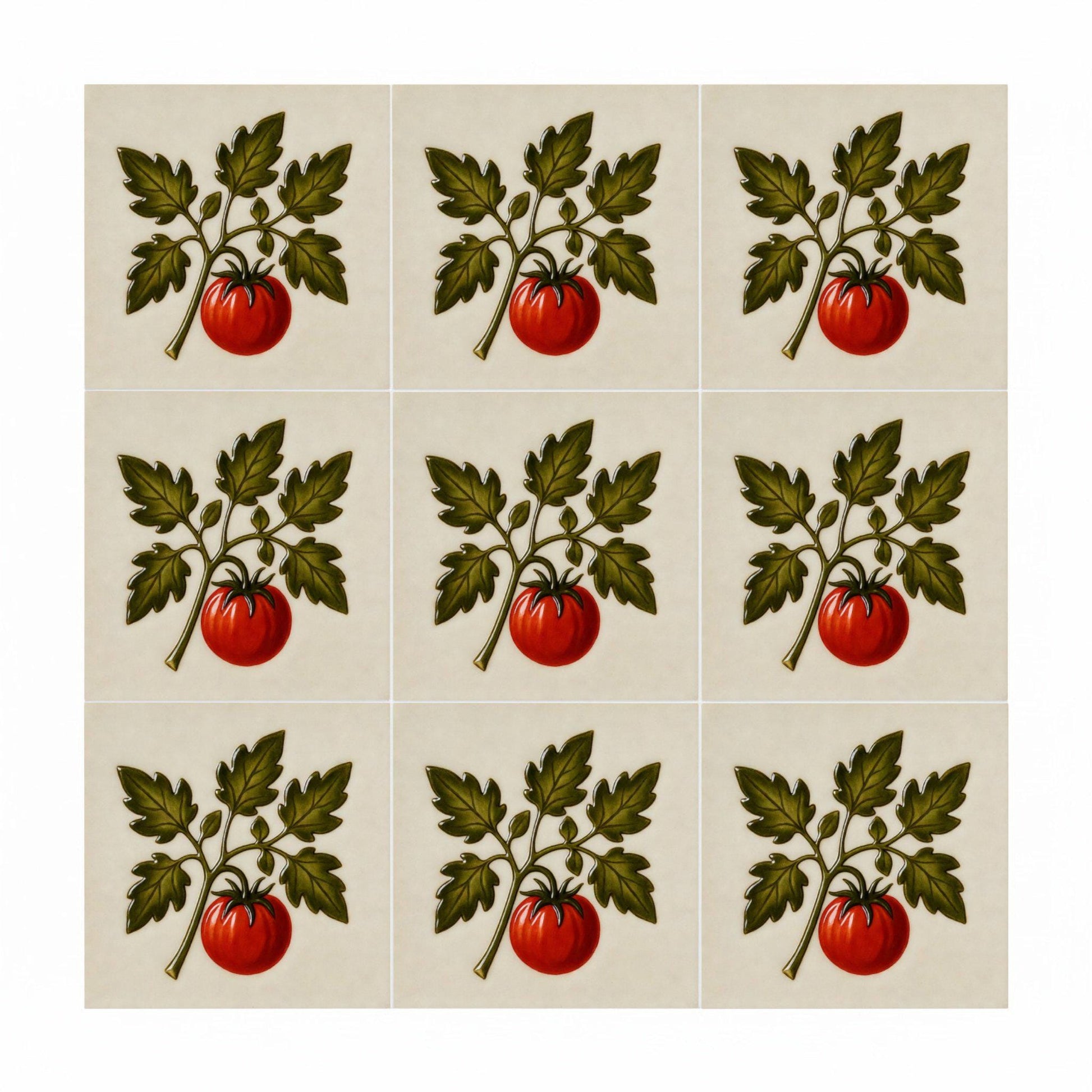 Ceramic Tile Valparaíso — Botanical Motif