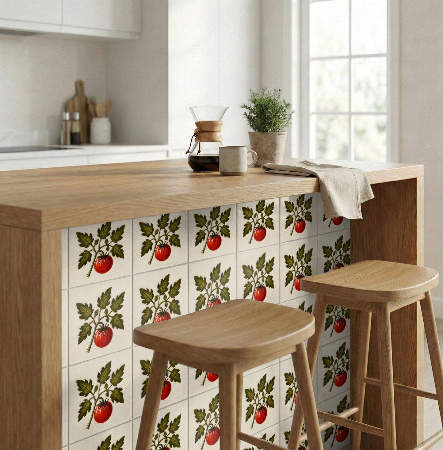 Ceramic Tile Valparaíso — Botanical Motif
