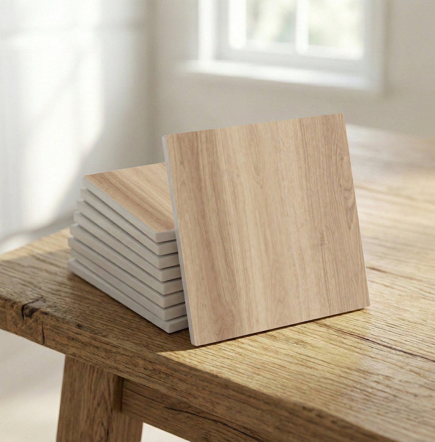 Escandinavo roble — Vintage-Style Ornament Ceramic Tile