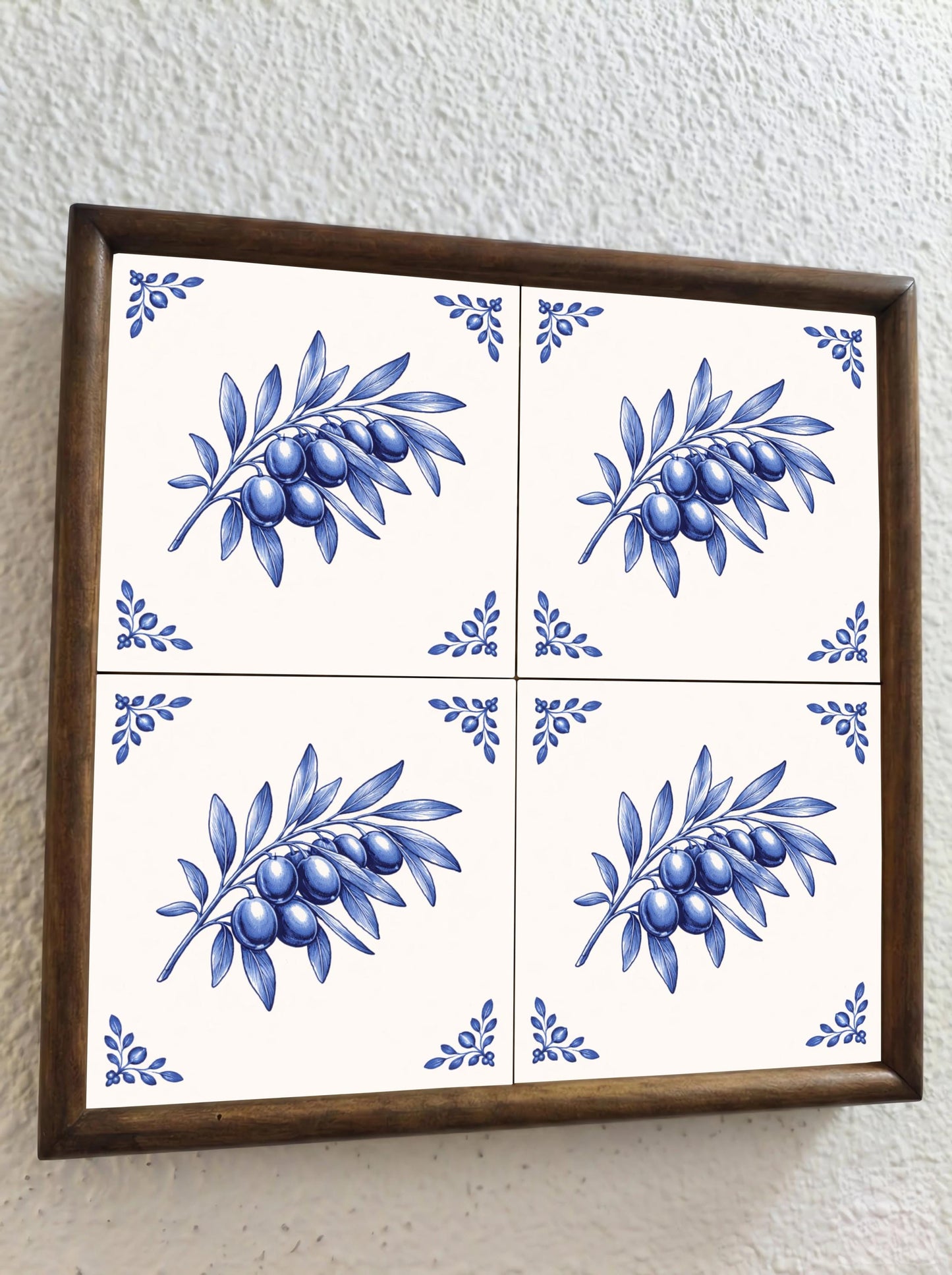 Hague Olive — Dutch Blue & White Ceramic Decorative Tile