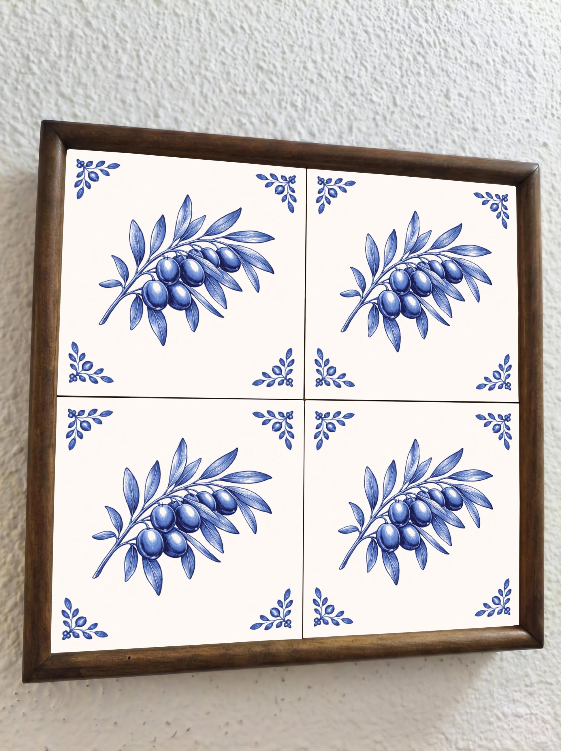Hague Olive — Dutch Blue & White Ceramic Decorative Tile