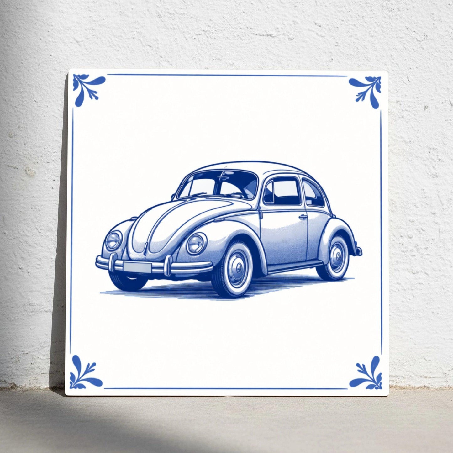 Múnich vintage coche · Mattonella — Maiolica Blu d'Olanda
