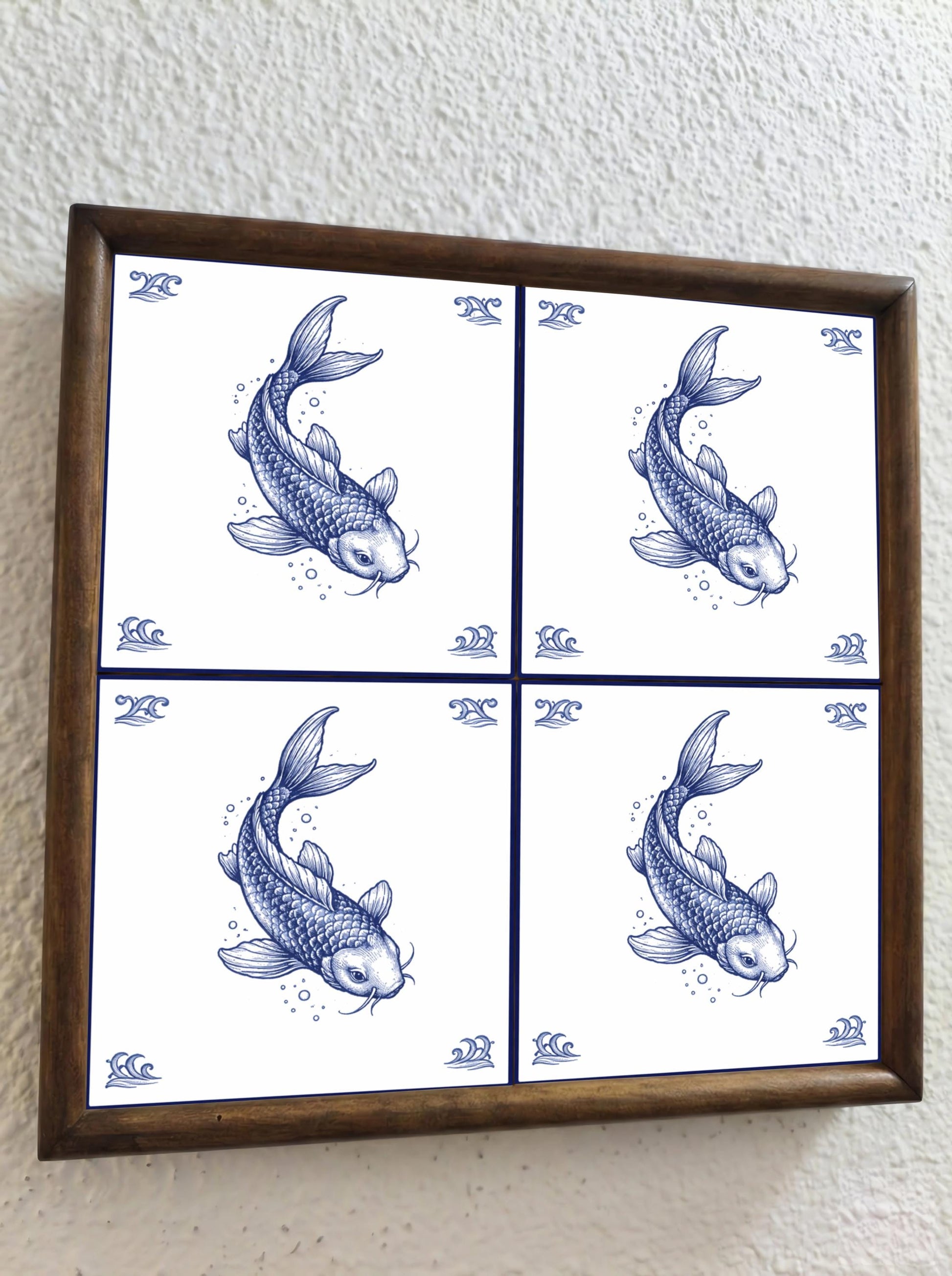 Azulejo Koi pez