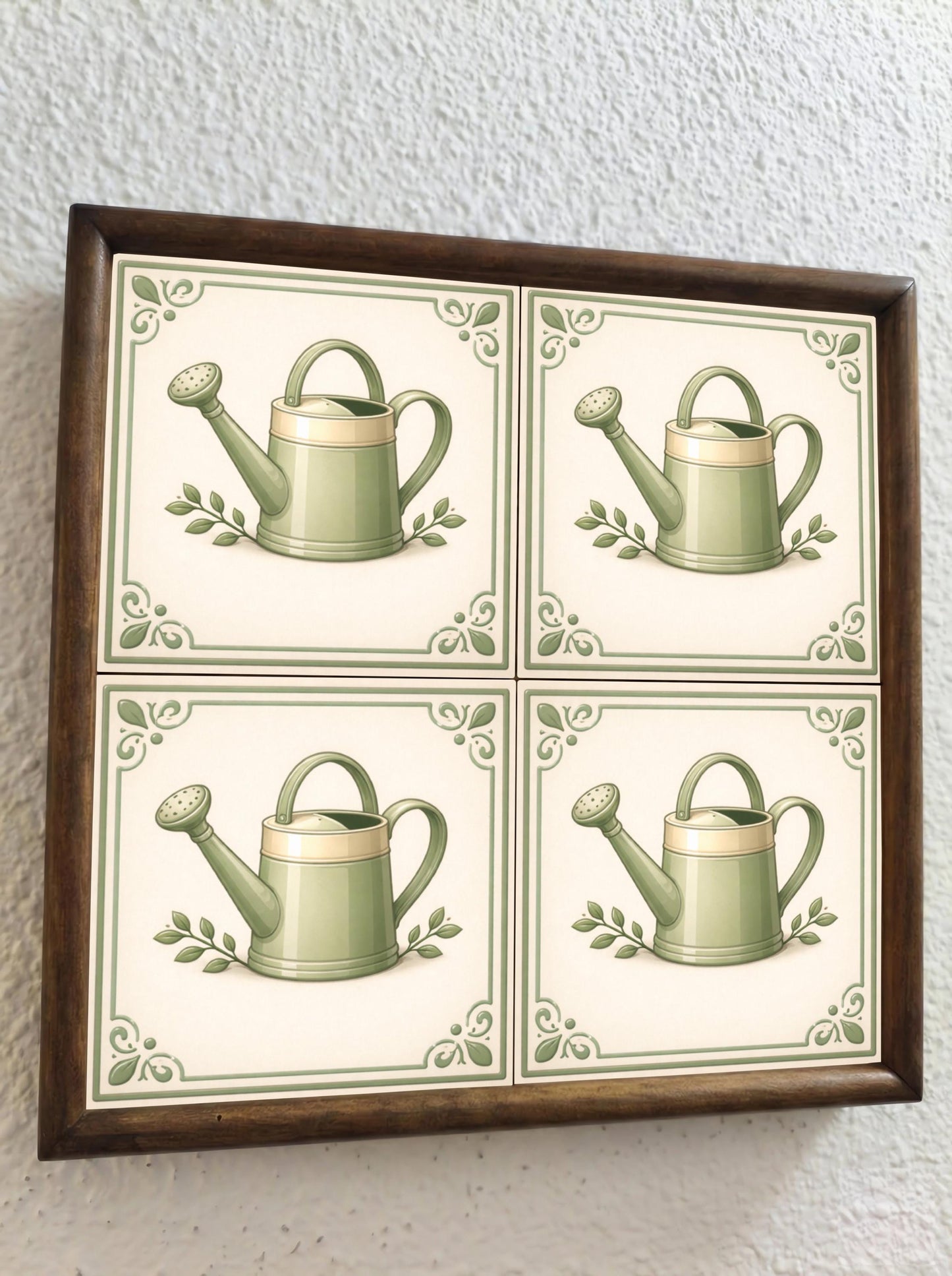 Watering Can — Nature Motif Décor Ceramic Tile
