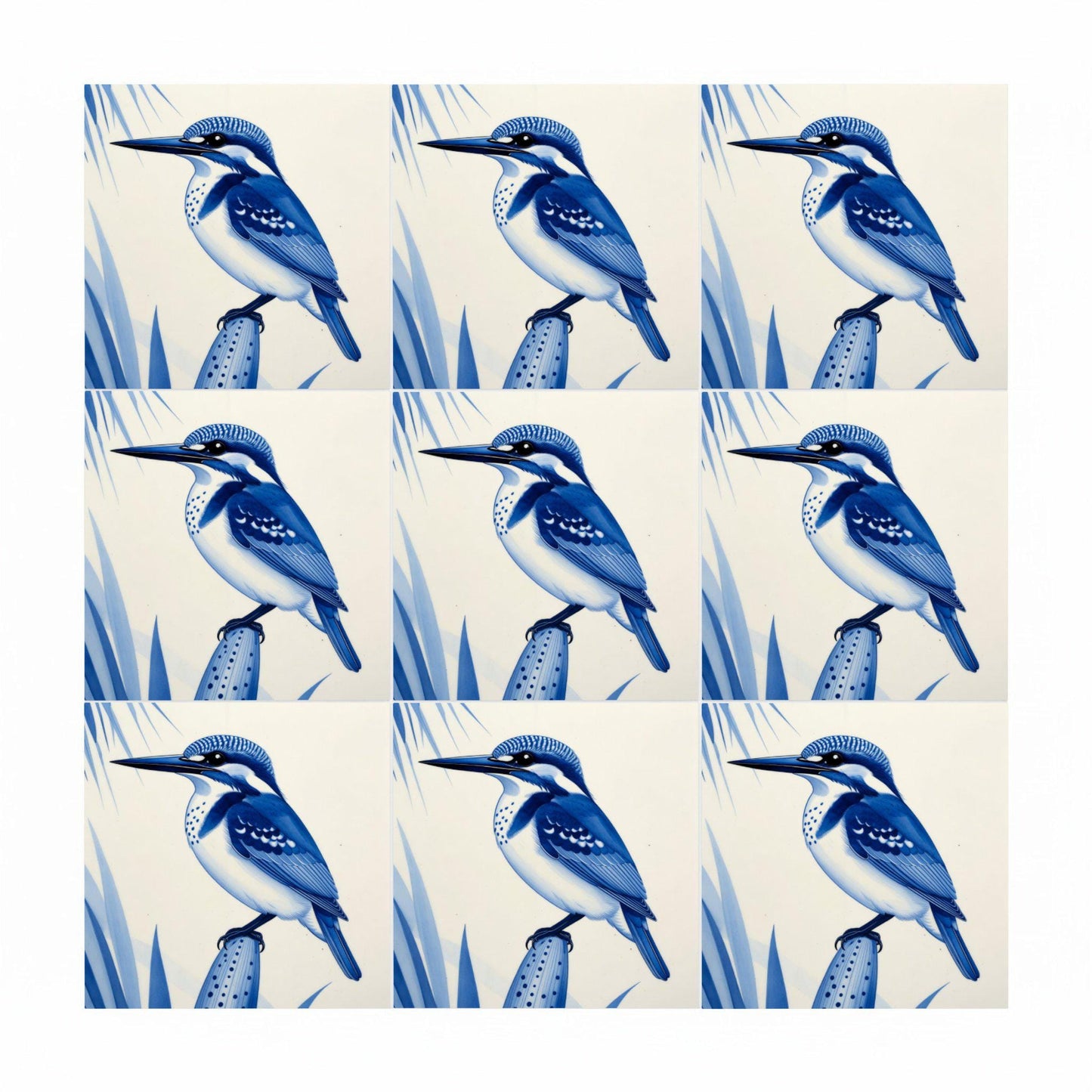 Manila — Delft Blue Style Decorative Tile