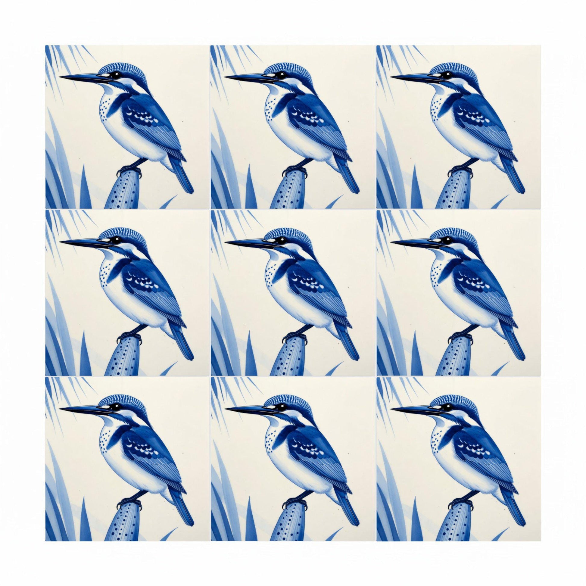 Manila — Delft Blue Style Decorative Tile