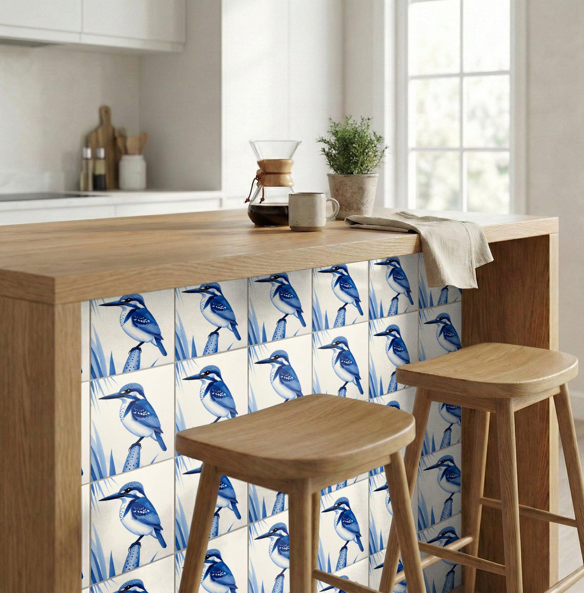 Manila — Delft Blue Style Decorative Tile
