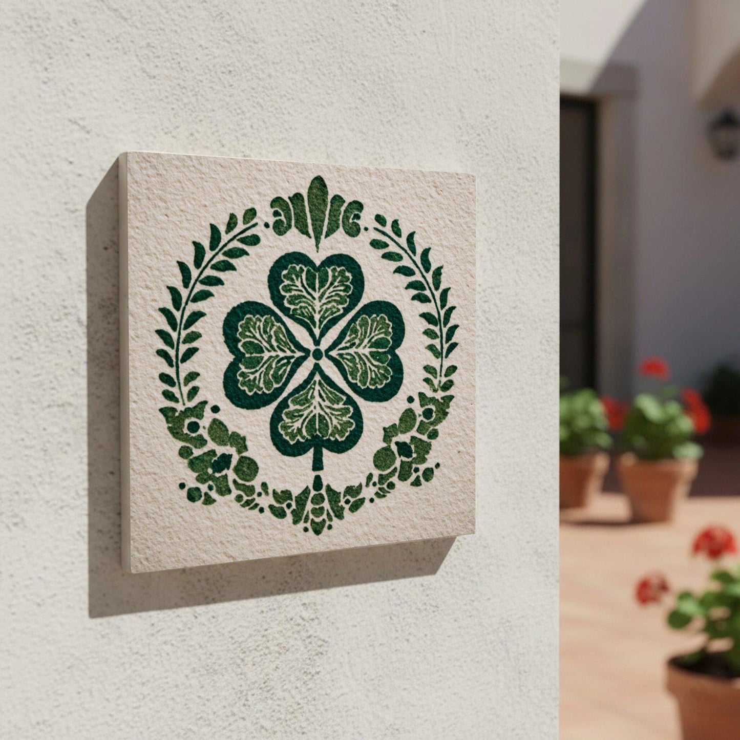 Azulejo-Fliese Cork — Ornament im Vintage-Stil