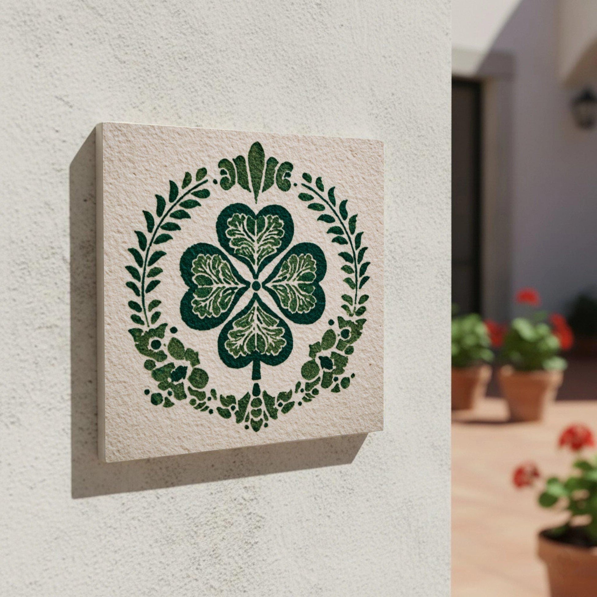 Azulejo-Fliese Cork — Ornament im Vintage-Stil