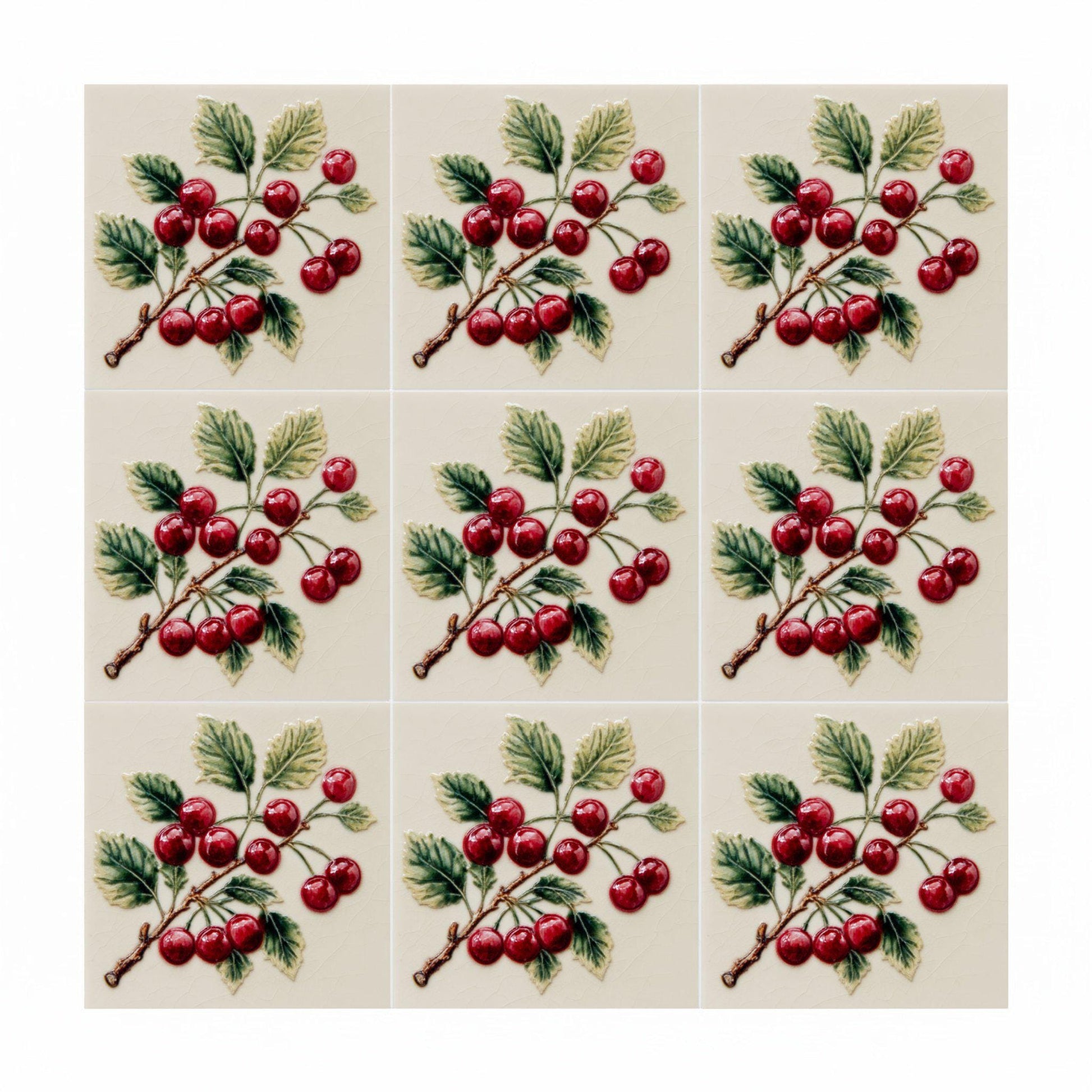 Azulejo-Fliese Oxford — Garteninspiriertes Muster