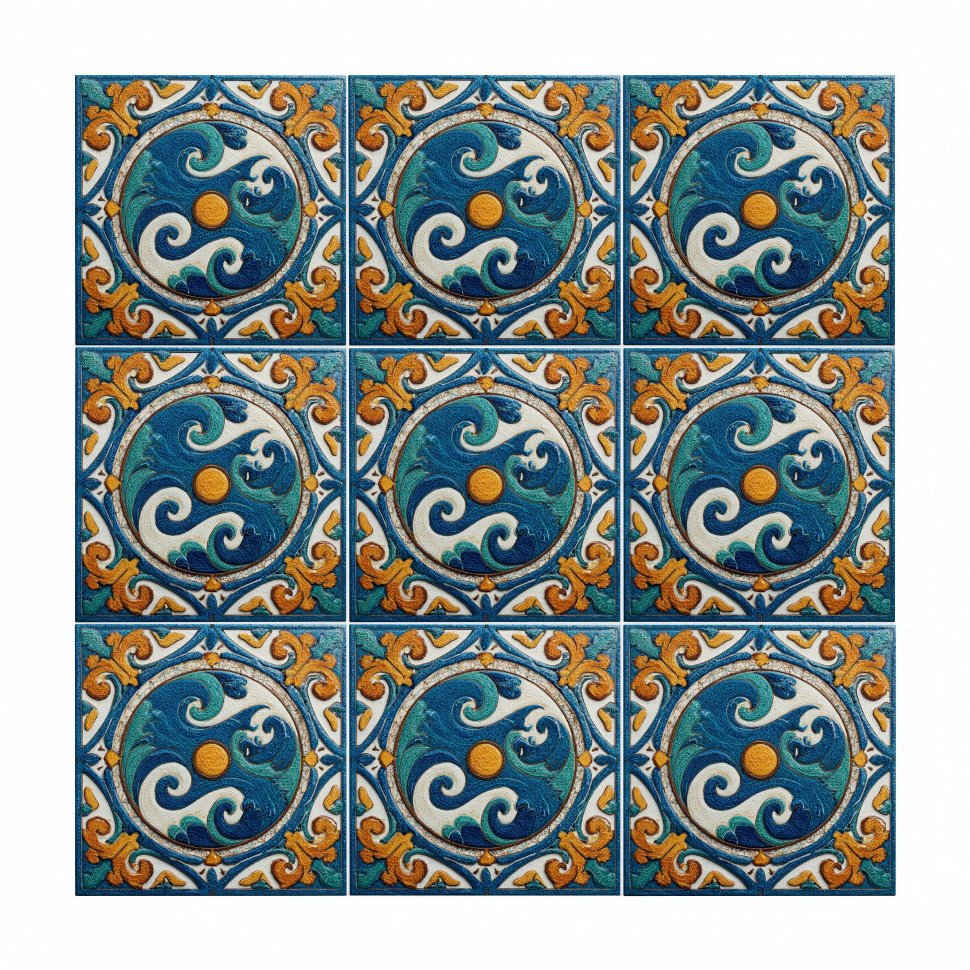 Cadiz Spain — Seville-Inspired Azulejo Ceramic Tile