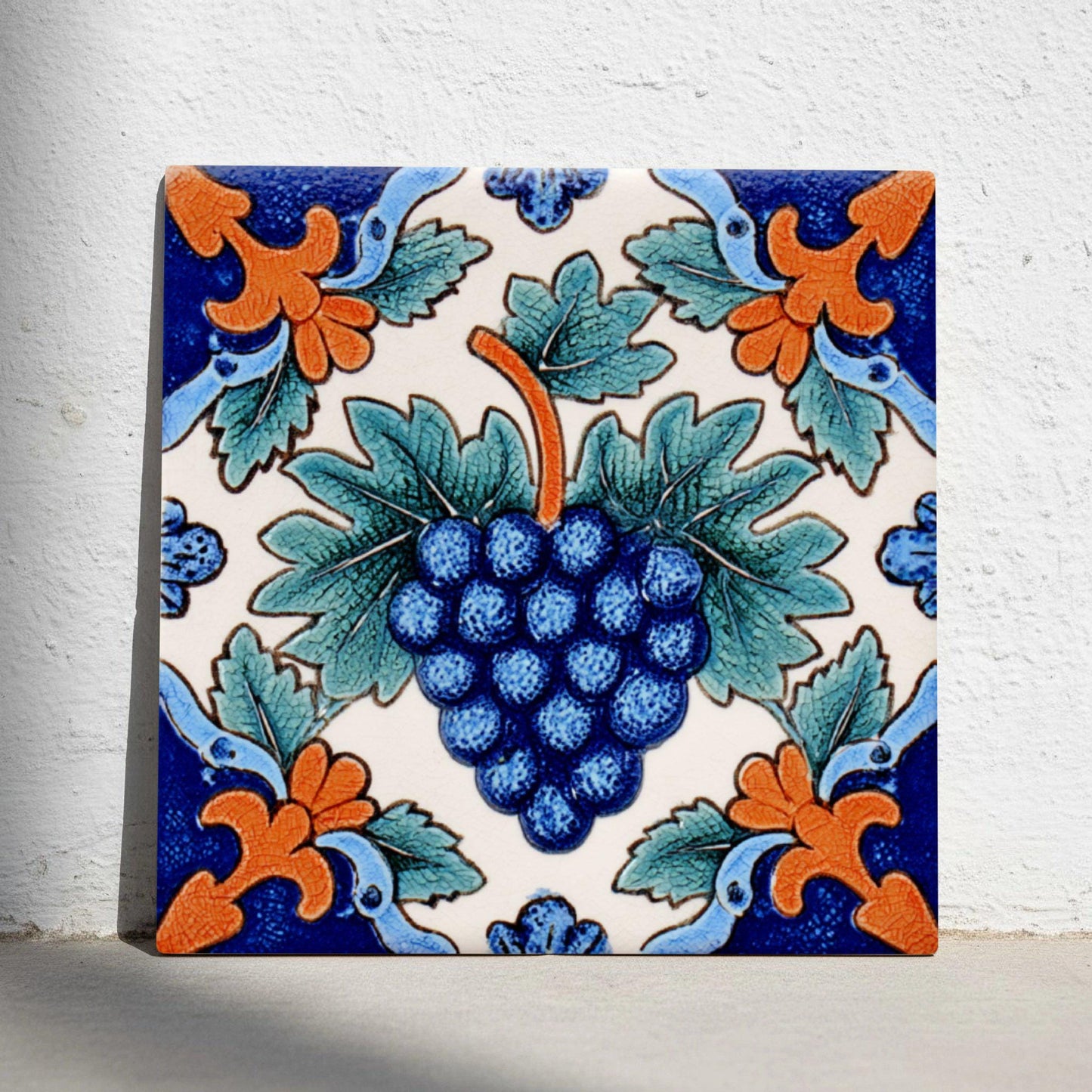 Azulejo-Fliese Bordeaux France — Dekoratives Traditionsmuster