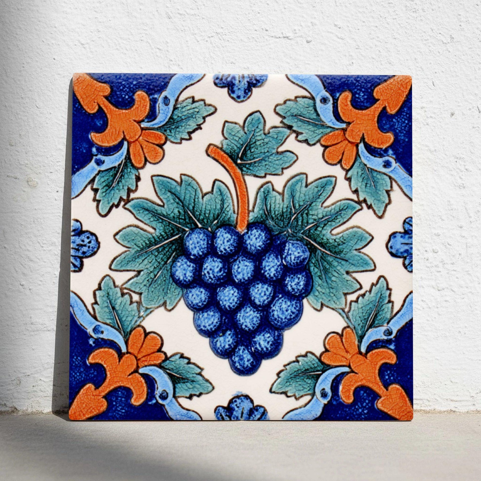 Azulejo-Fliese Bordeaux France — Dekoratives Traditionsmuster