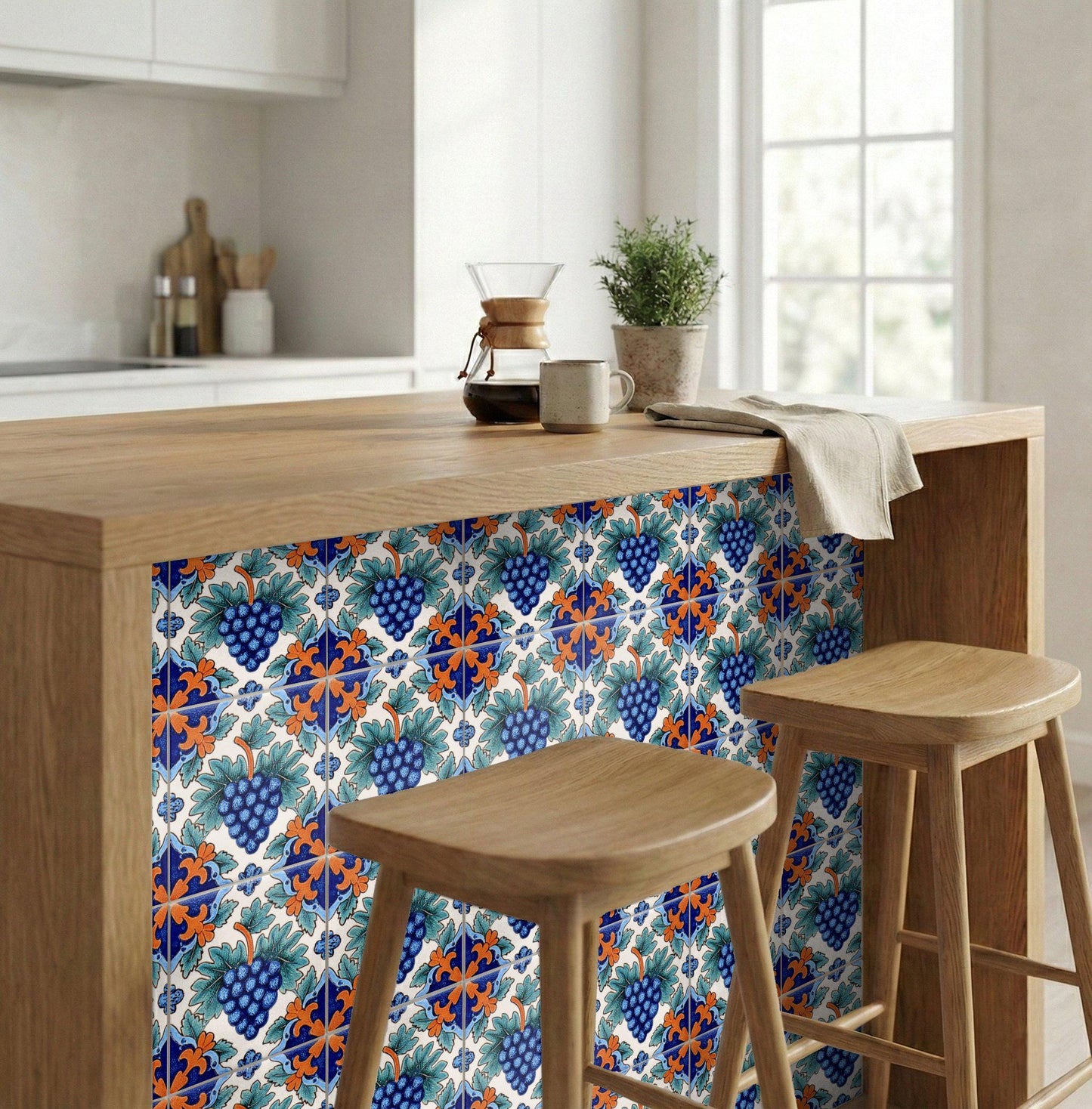 Azulejo-Fliese Bordeaux France — Dekoratives Traditionsmuster