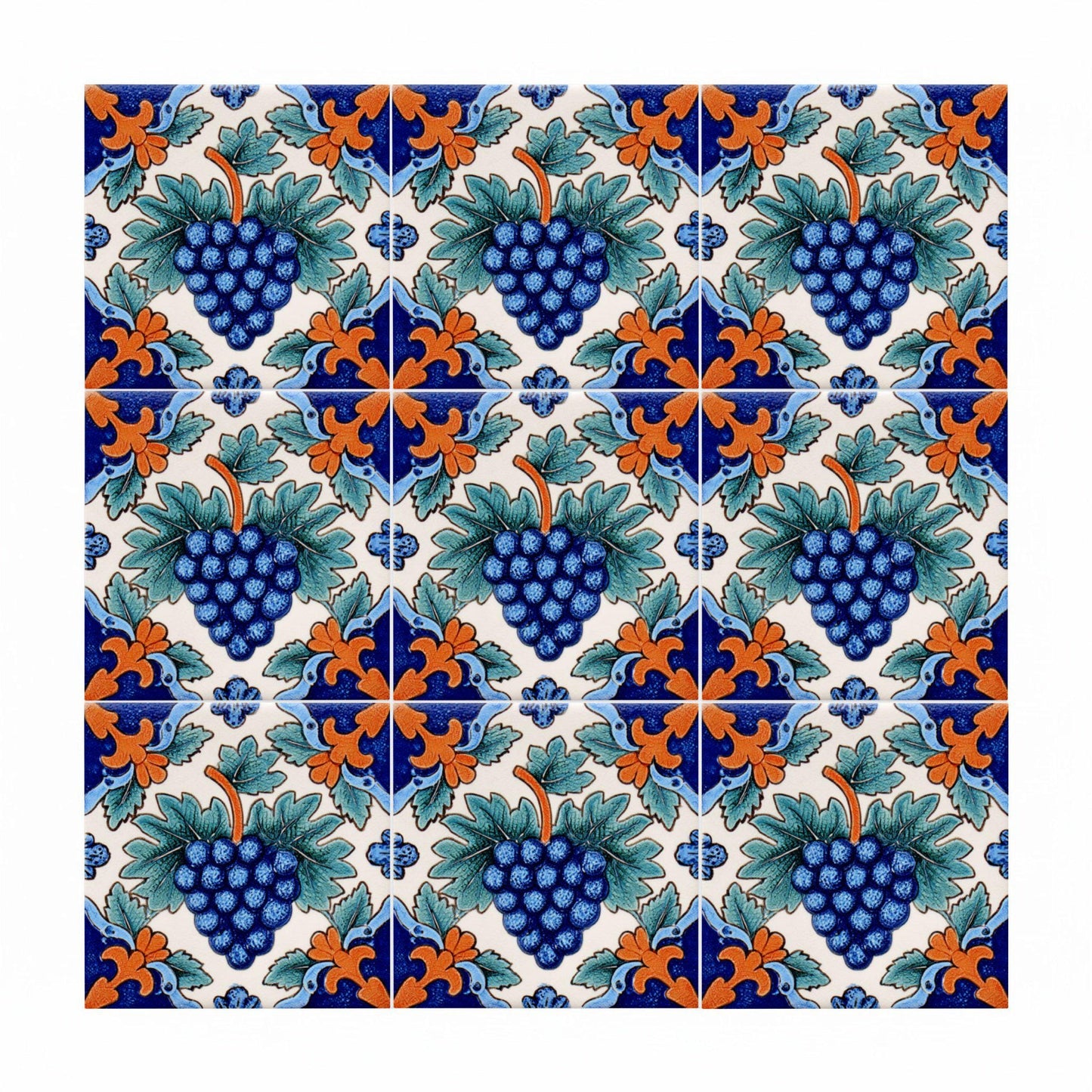 Azulejo-Fliese Bordeaux France — Dekoratives Traditionsmuster