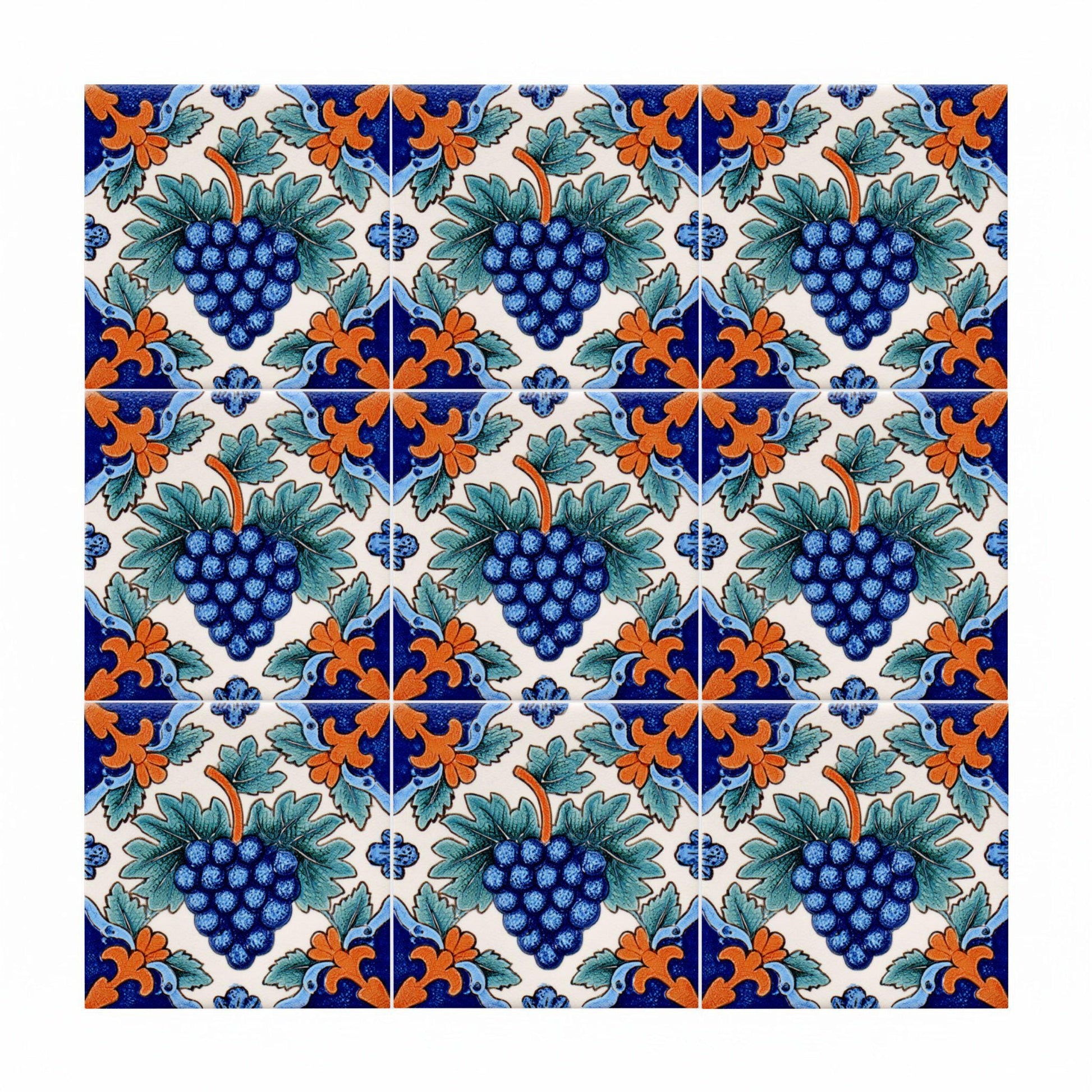 Azulejo-Fliese Bordeaux France — Dekoratives Traditionsmuster