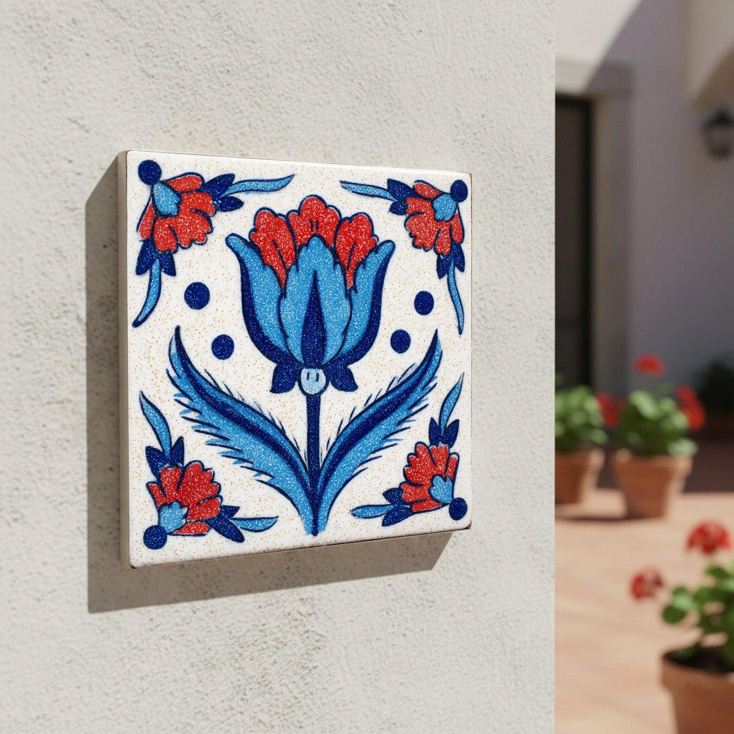 Jaipur India — Geometric Pattern Ceramic Tile