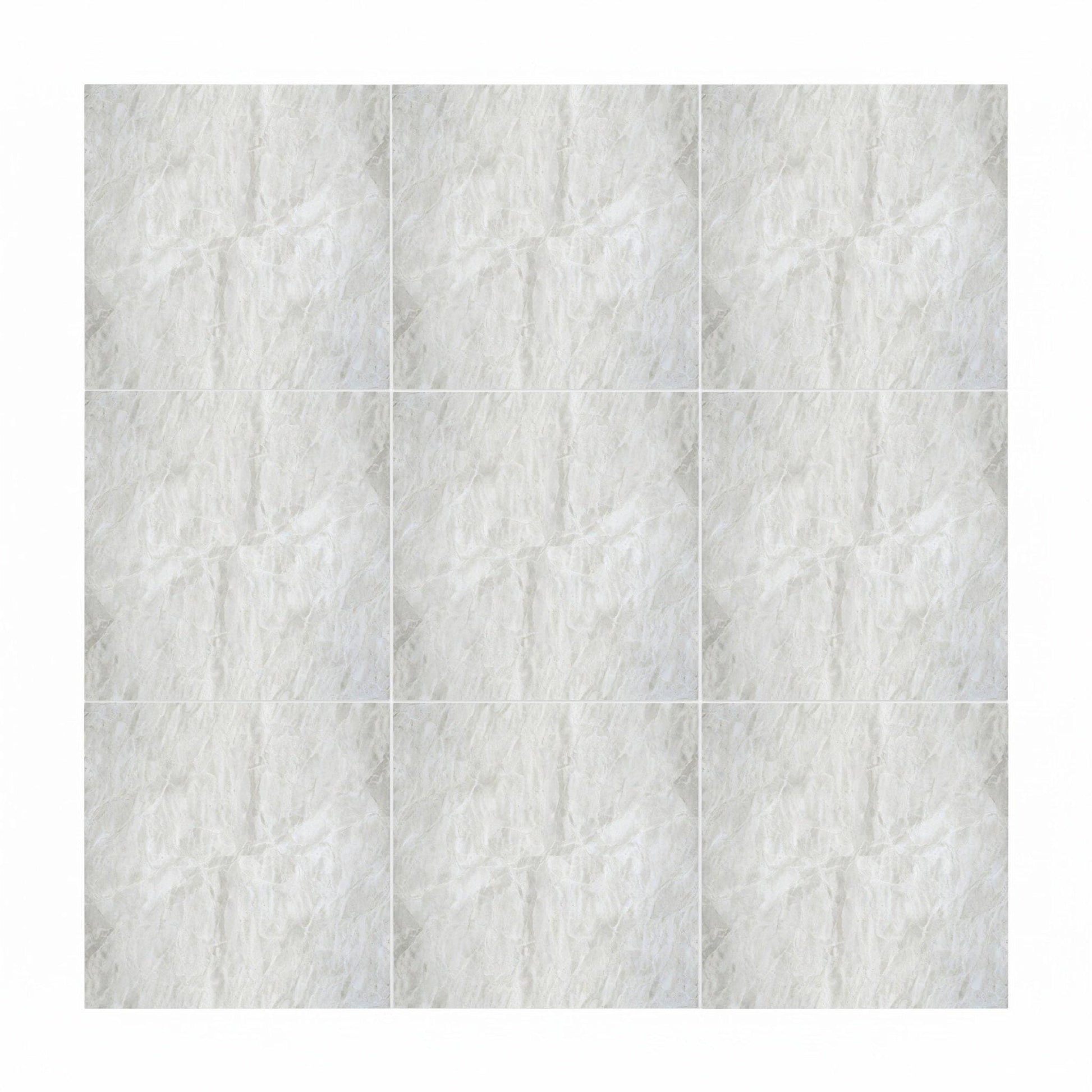White Marble · Ceramic Wall Tile — Classic Decorative Pattern