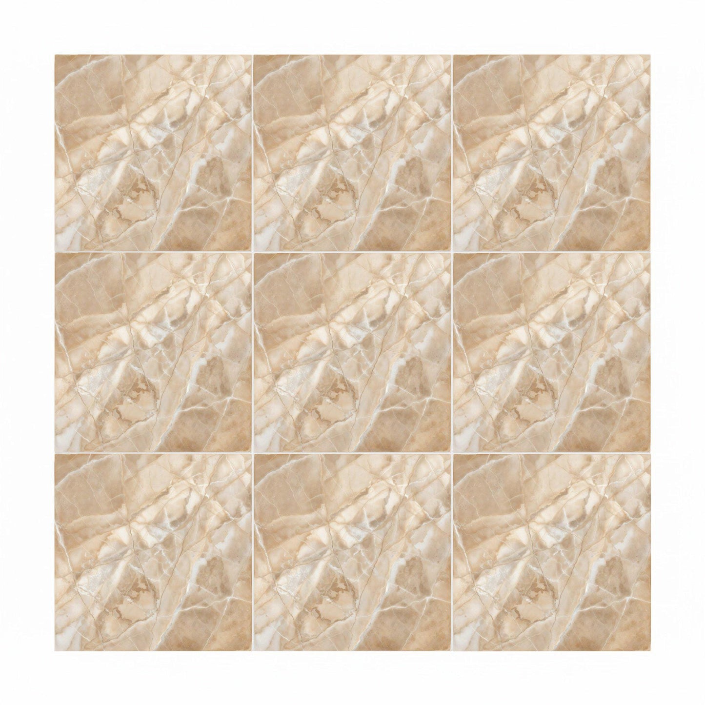 Ceramic Tile Beige Marble — Vintage-Style Ornament