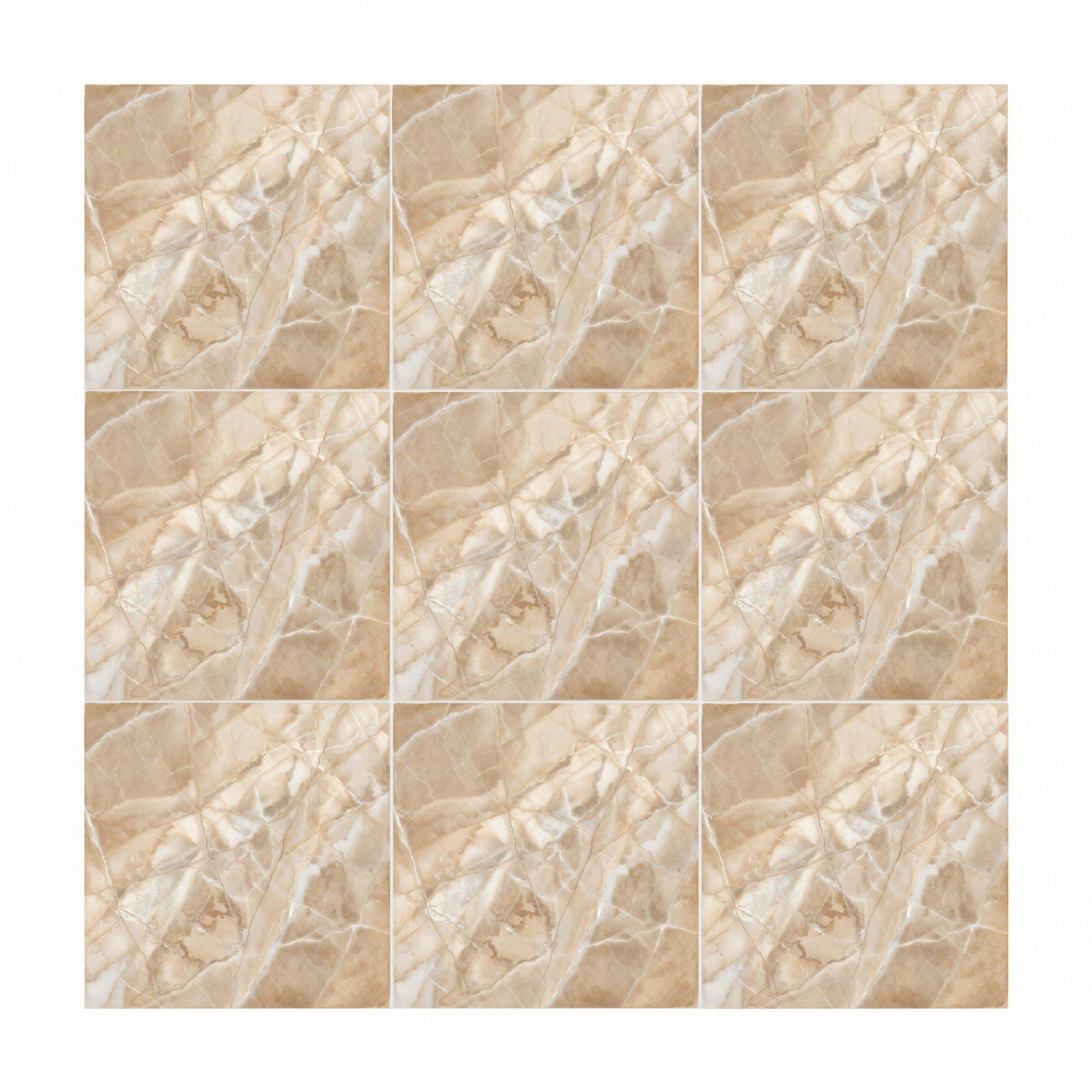 Ceramic Tile Beige Marble — Vintage-Style Ornament